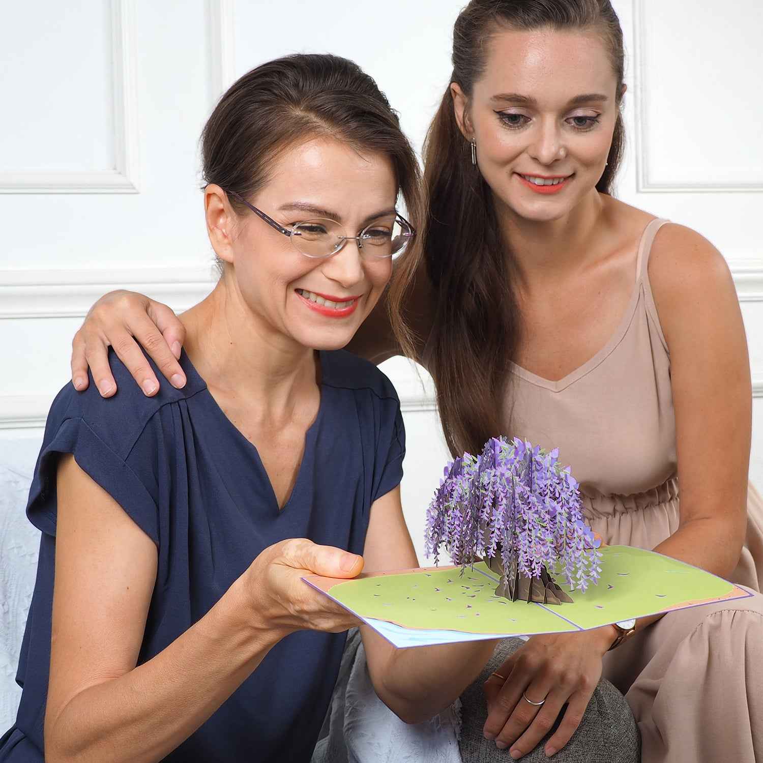 Pop-Up-Karte Glyzinienbaum