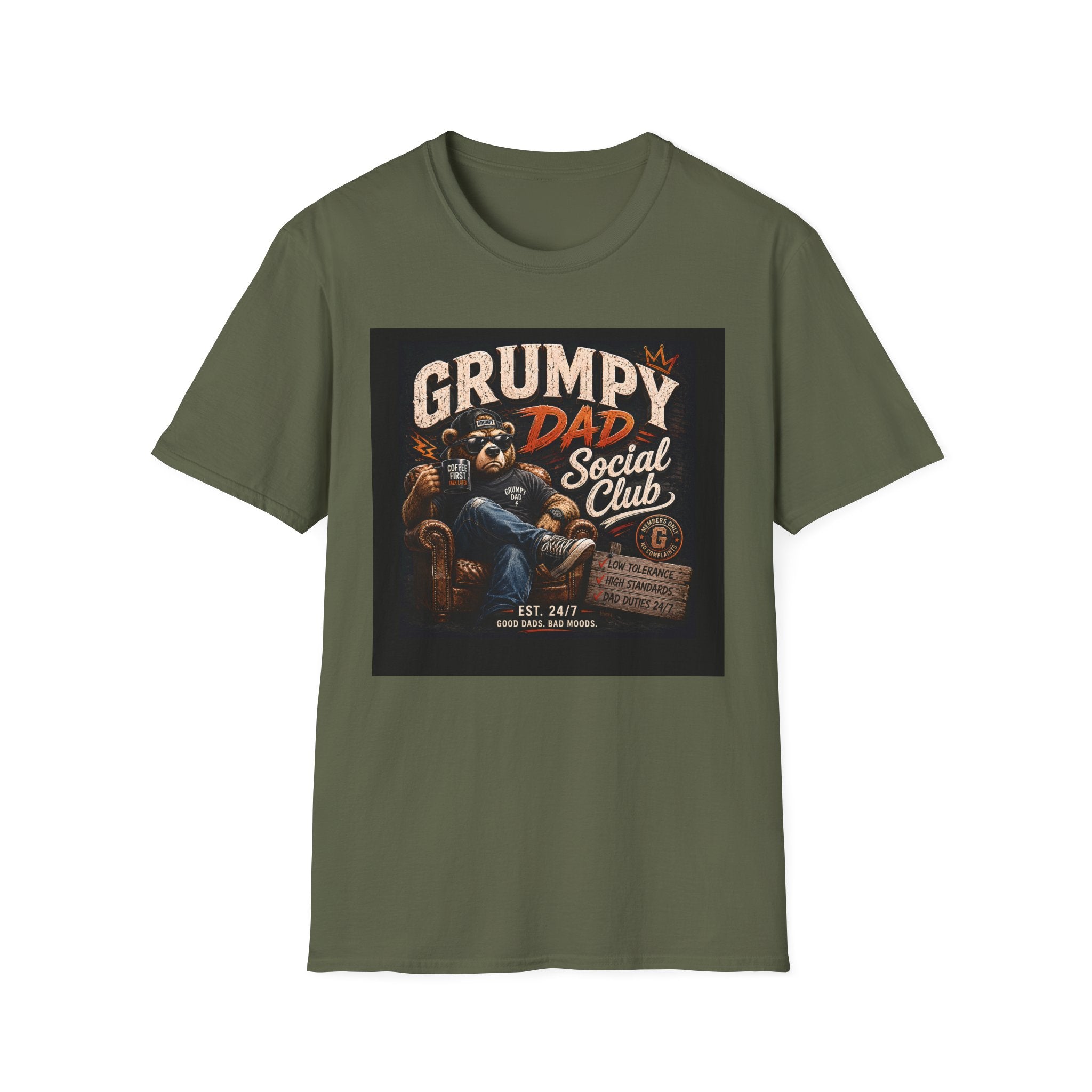 Grumpy Dad Social Club T-Shirt — Funny Fathers Day Tee
