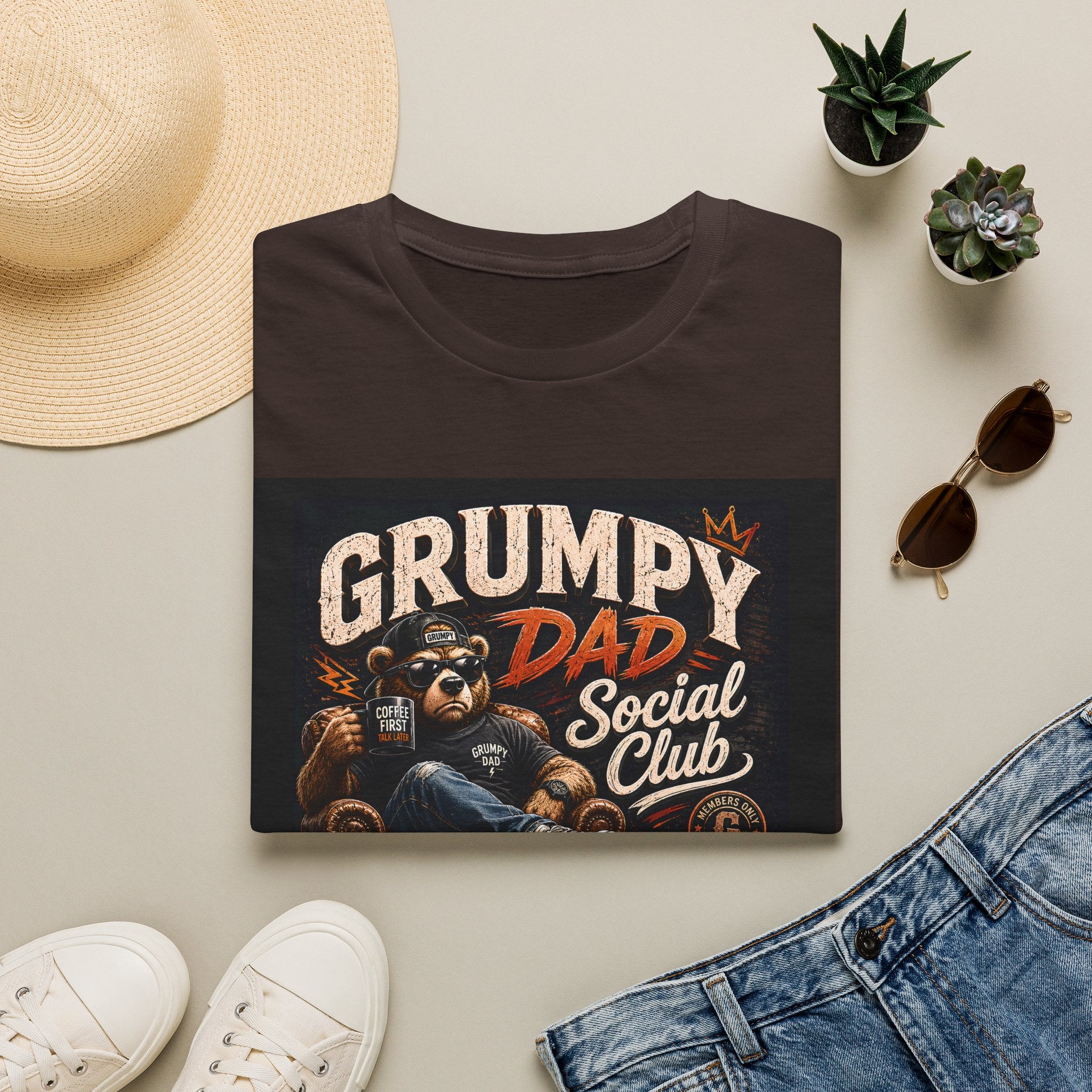 Grumpy Dad Social Club T-Shirt — Funny Fathers Day Tee