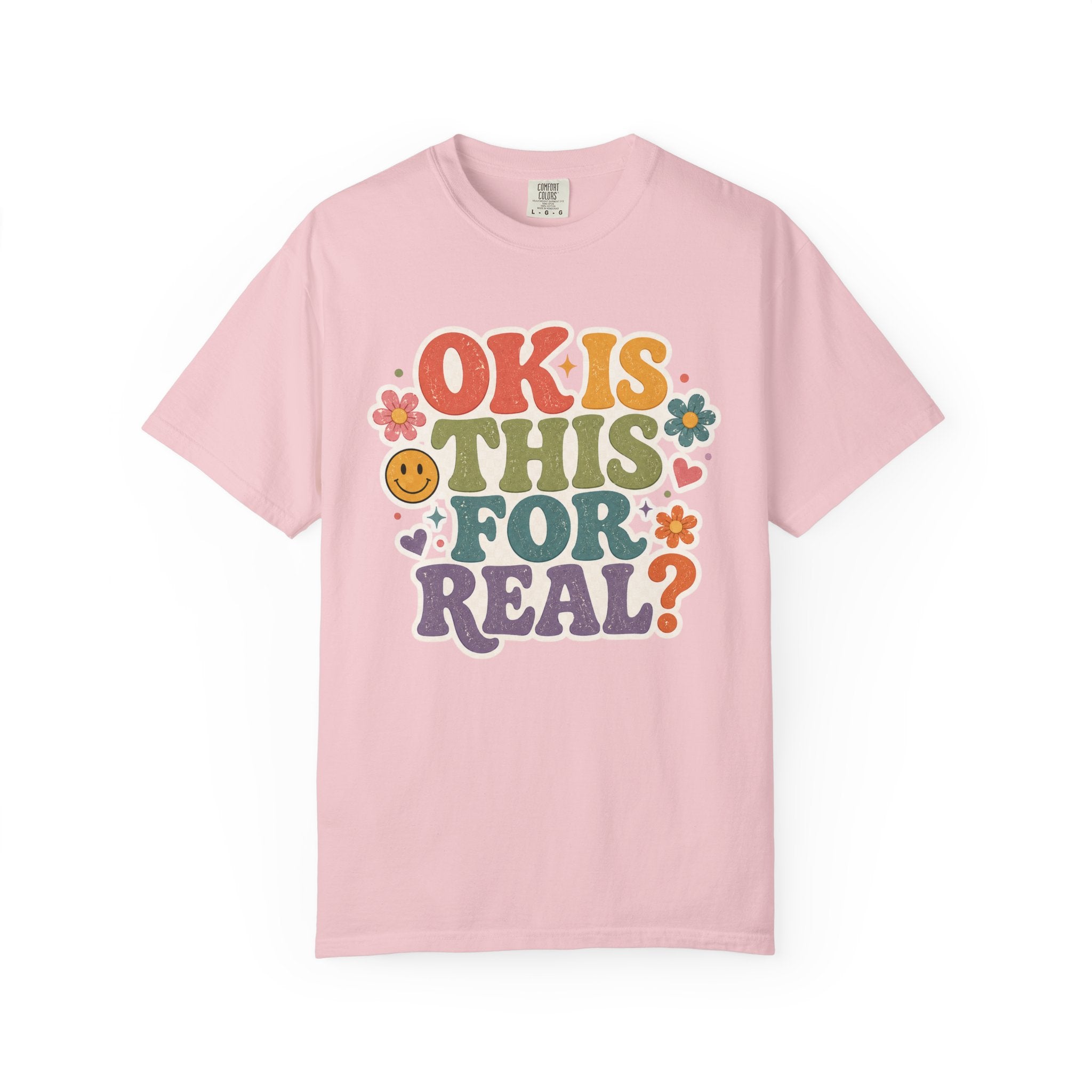 Teacher Rainbow Graphic T-Shirt — Cute School Apple & Pencil Design