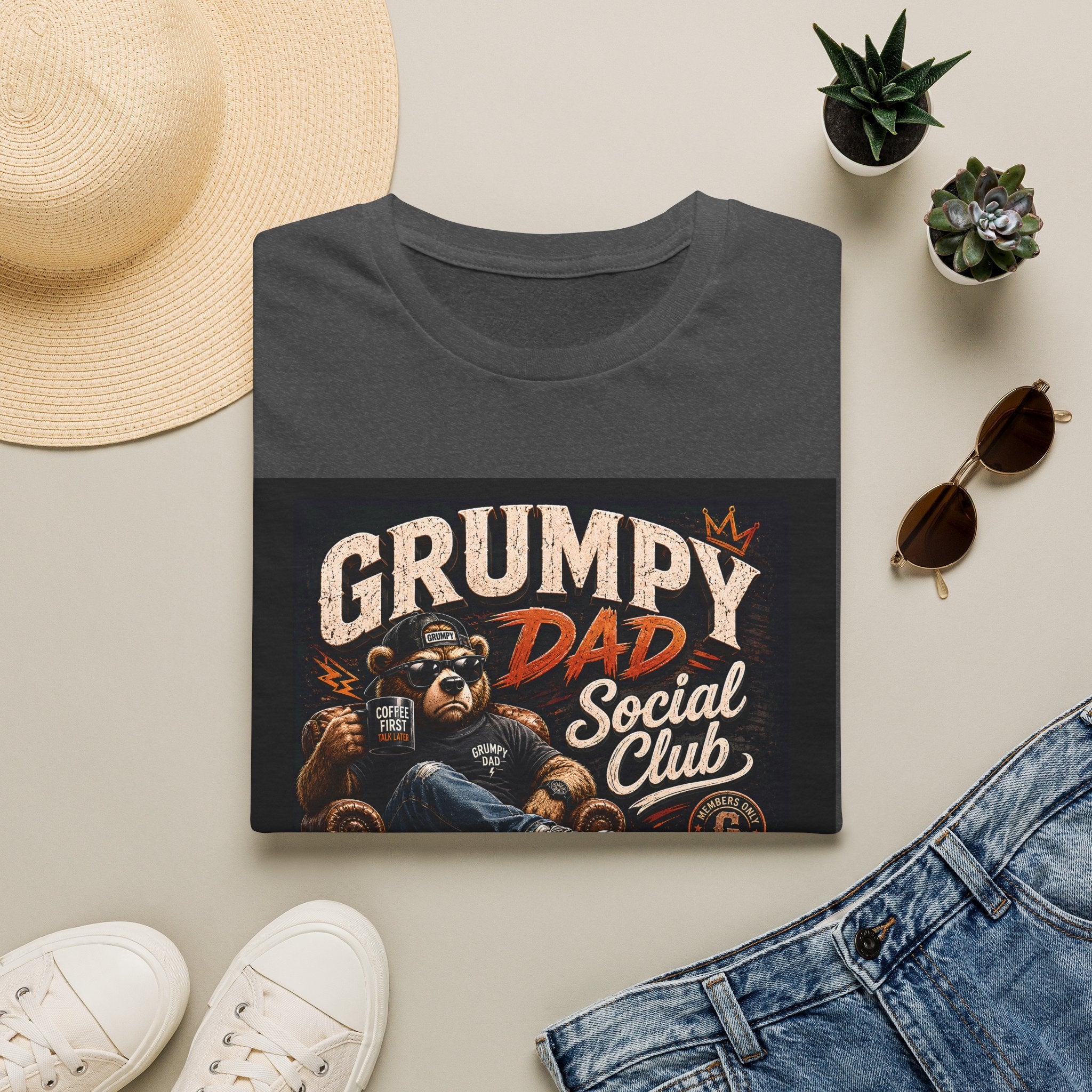 Grumpy Dad Social Club T-Shirt — Funny Fathers Day Tee