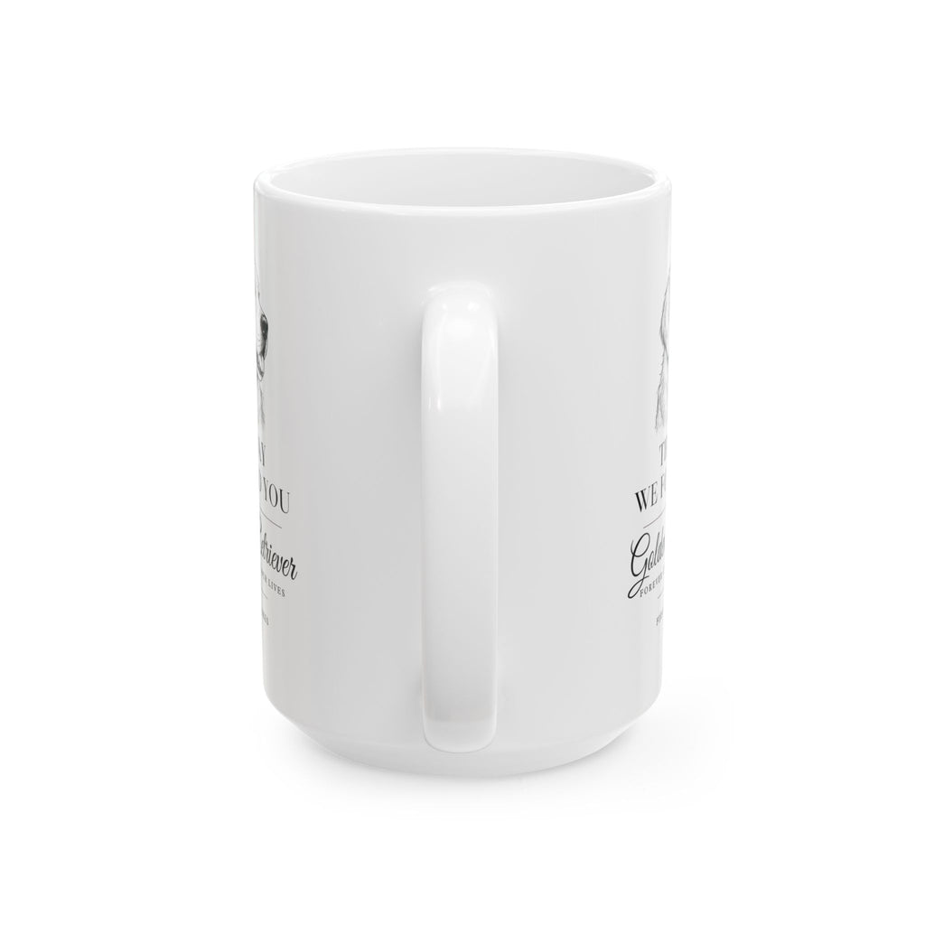 Golden Retriever 'The Day We Found You' Personalized Mug — Custom Gotcha Day Coffee Cup (11oz/15oz)