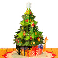 Christmas Tree 3D Pop Up Card – Eco-Friendly, Recycled Materials