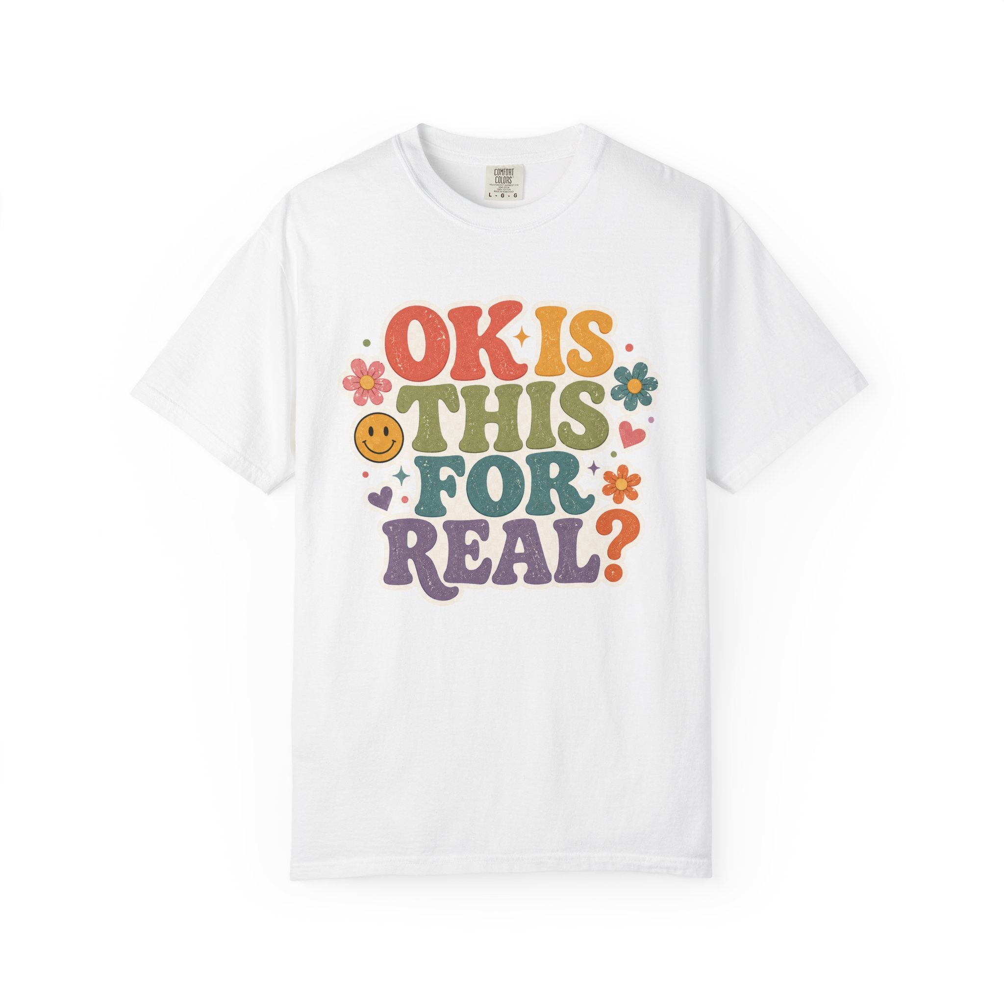 Teacher Rainbow Graphic T-Shirt — Cute School Apple & Pencil Design