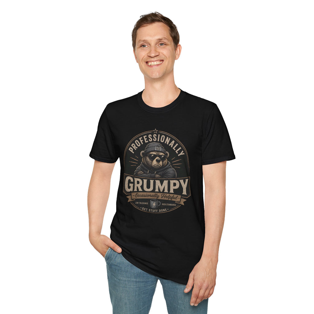 Professionally Grumpy Dad T-Shirt — Funny Father's Day Tee