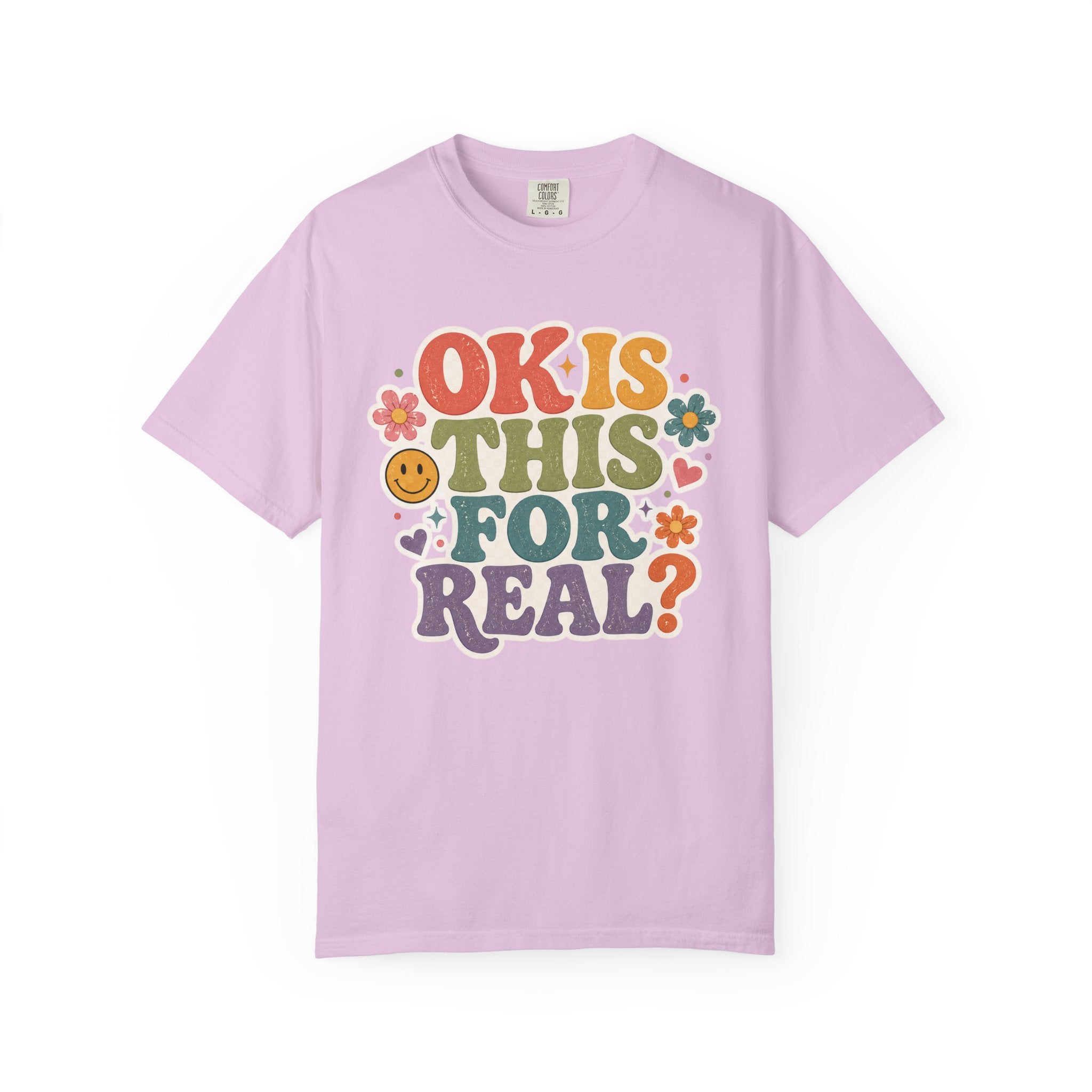 Teacher Rainbow Graphic T-Shirt — Cute School Apple & Pencil Design
