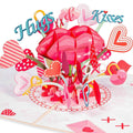 XOXO Umarmungen & Küsse Pop-Up Valentinstag Pop-Up Karte