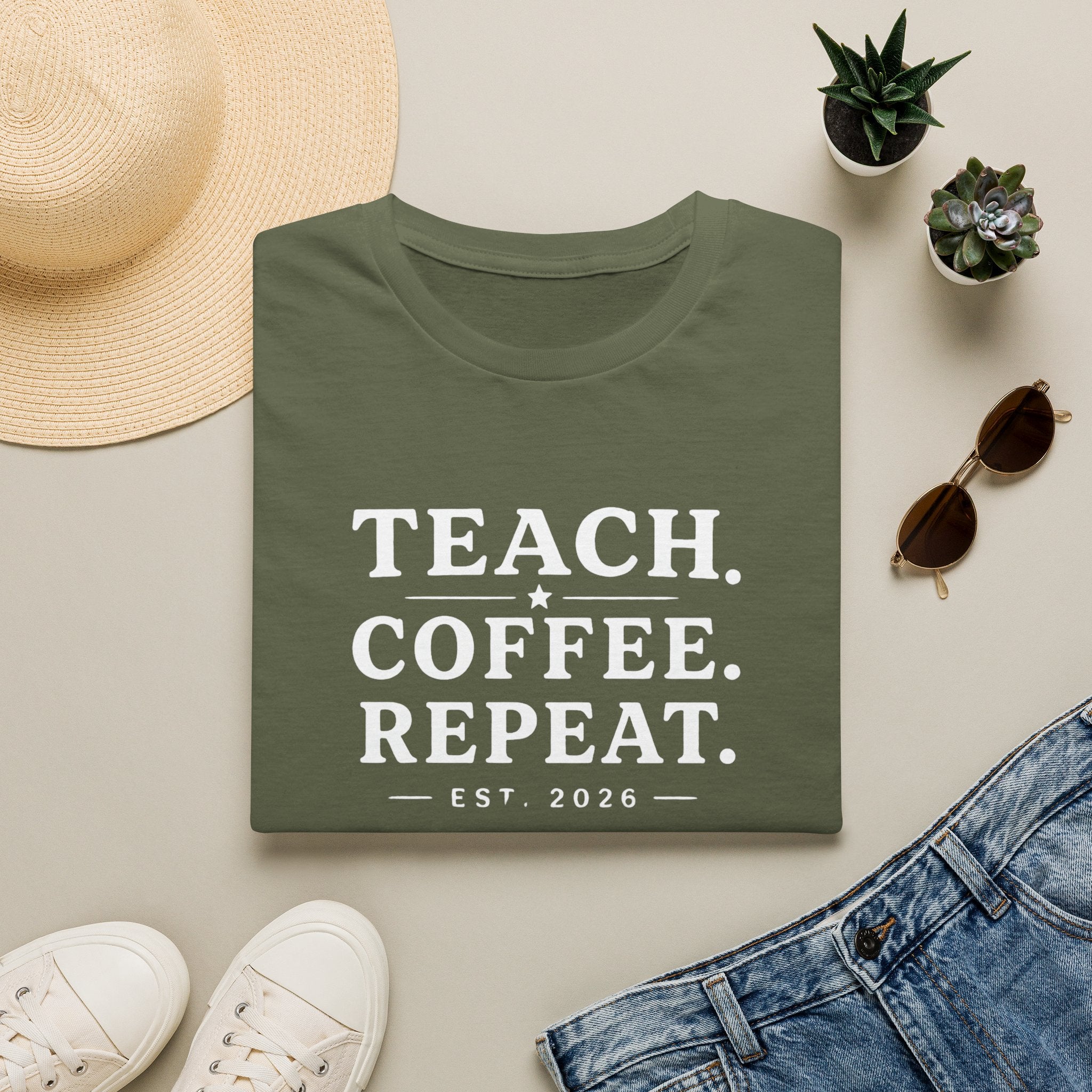 Teacher Graphic Tee Unisex — Classroom Social Club Vintage Comfort T-Shirt 6 phrases 6 different colors