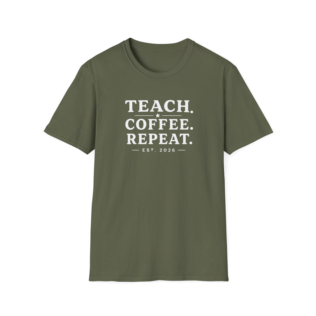 Teacher Graphic Tee Unisex — Classroom Social Club Vintage Comfort T-Shirt 6 phrases 6 different colors
