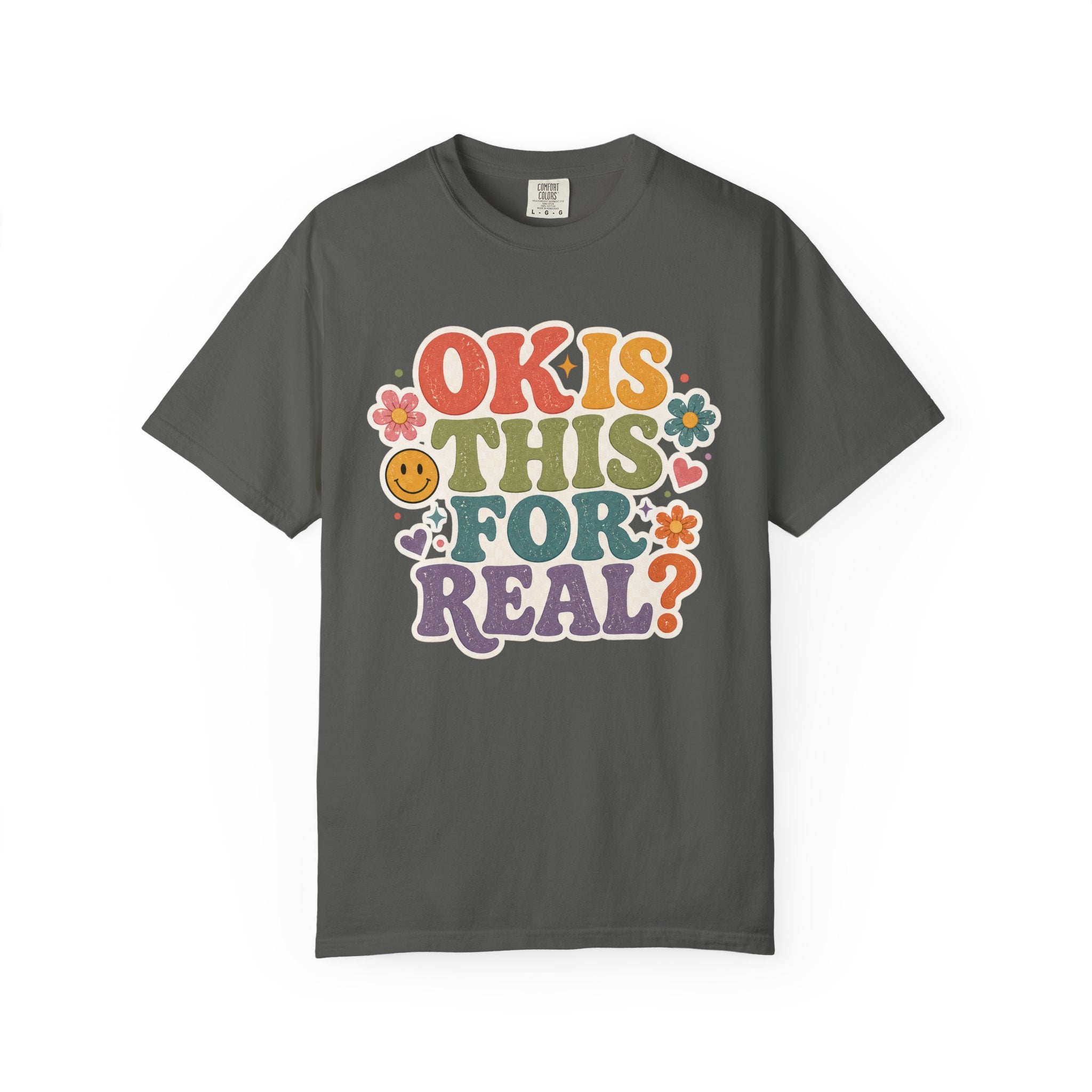 Teacher Rainbow Graphic T-Shirt — Cute School Apple & Pencil Design