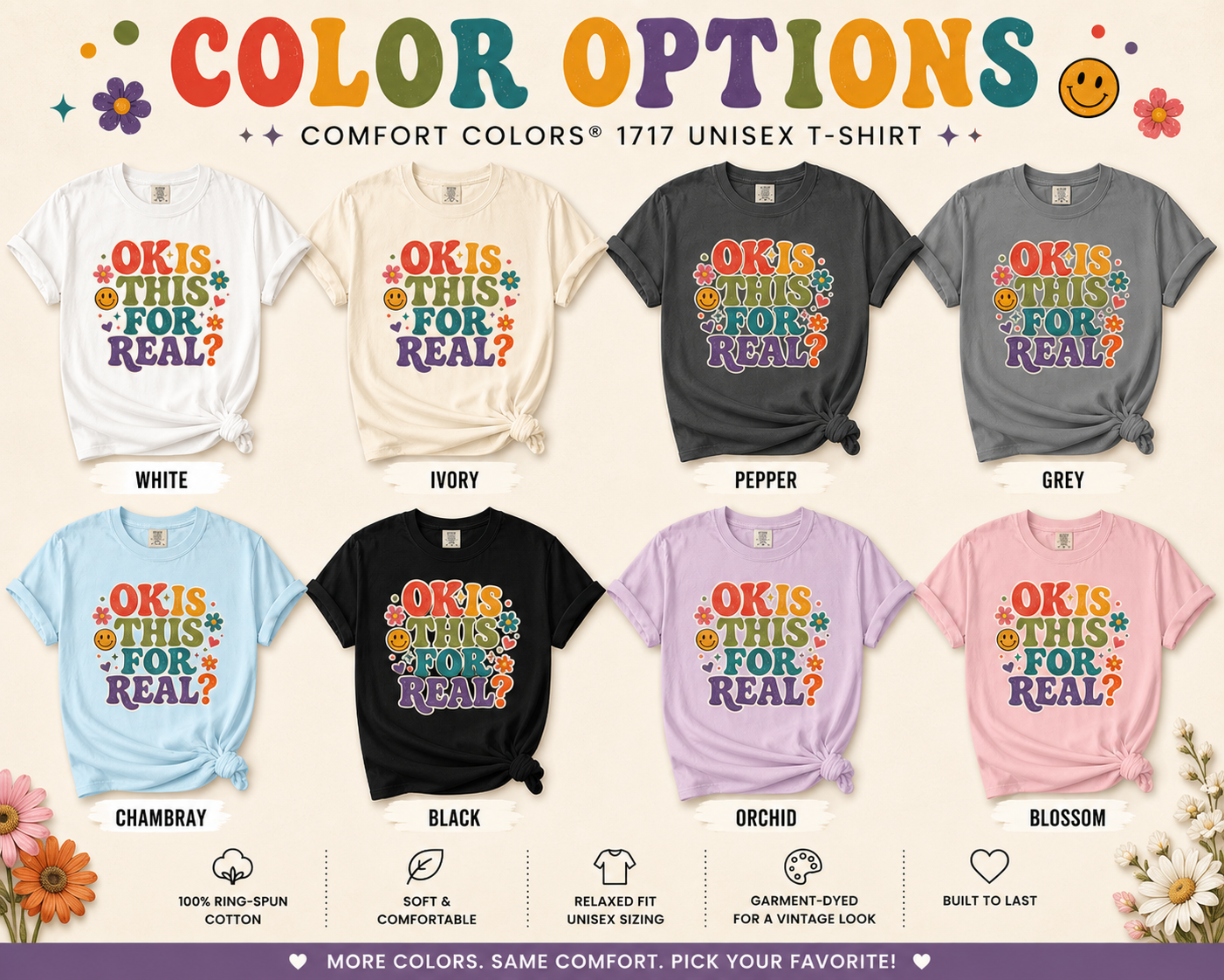 "OK Is This For Real" Graphic T-Shirt — Funny Casual Tee for Everyday Wear