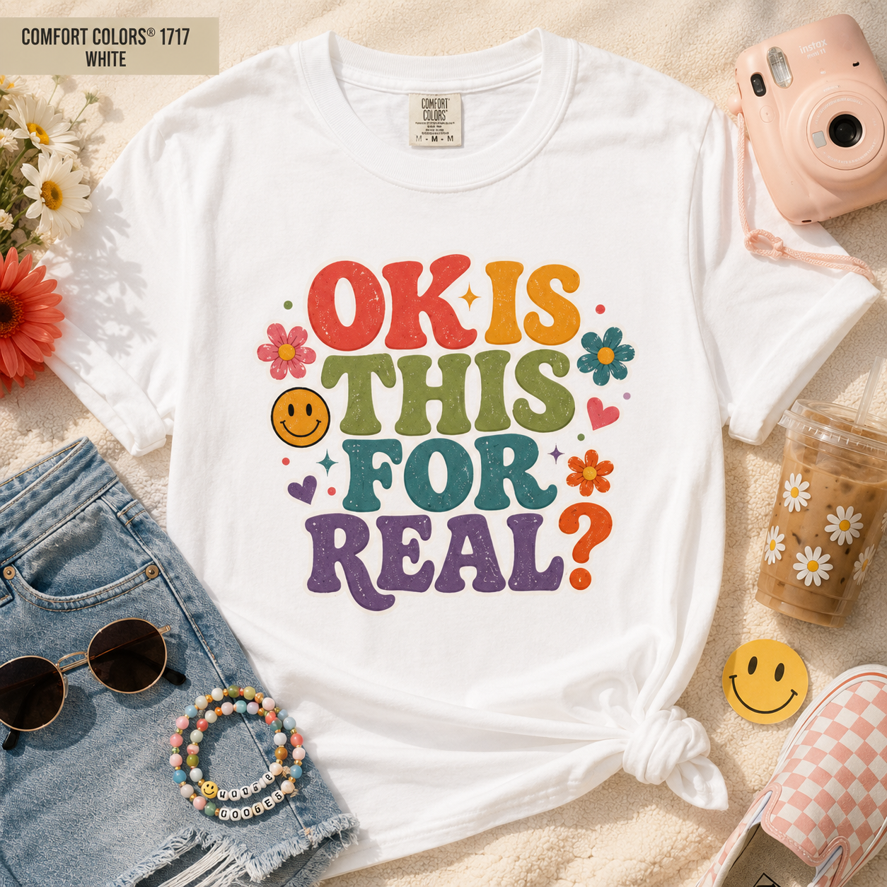 "OK Is This For Real" Graphic T-Shirt — Funny Casual Tee for Everyday Wear