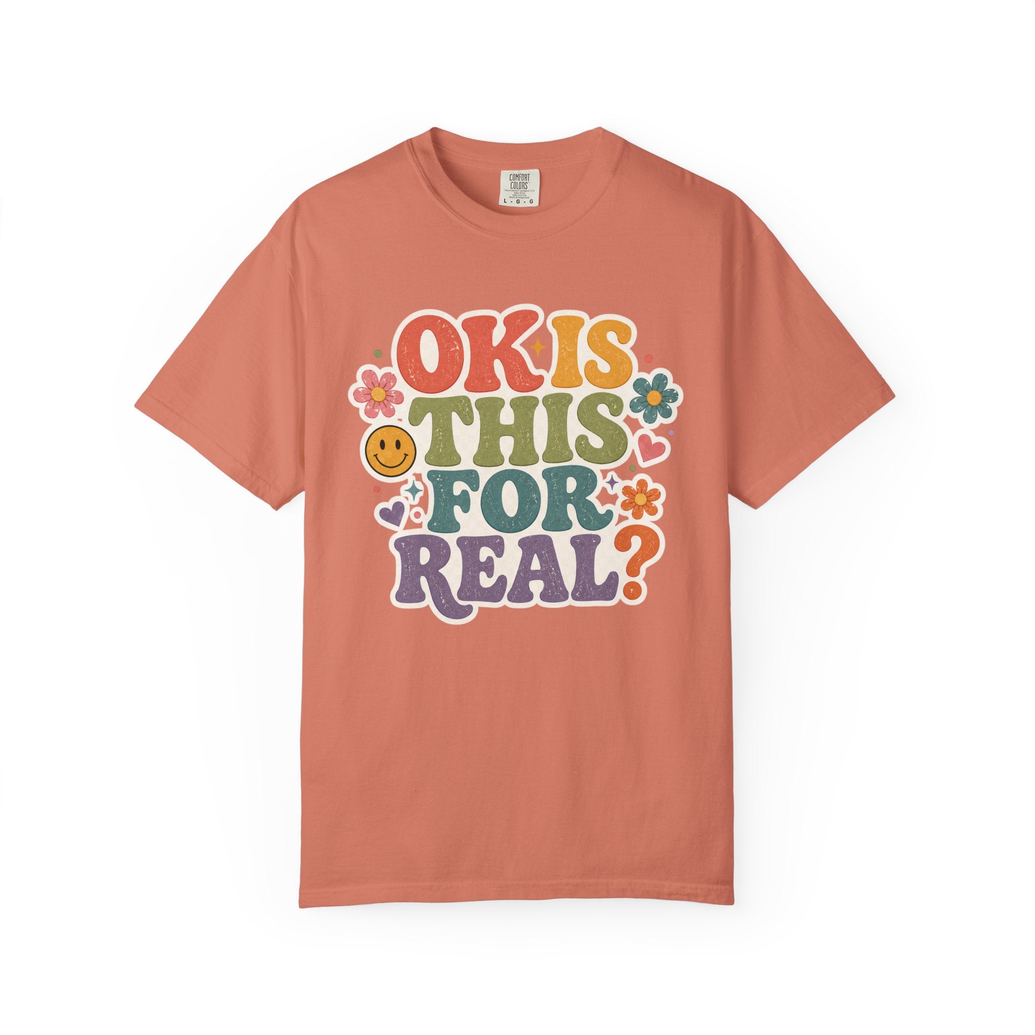 Teacher Rainbow Graphic T-Shirt — Cute School Apple & Pencil Design