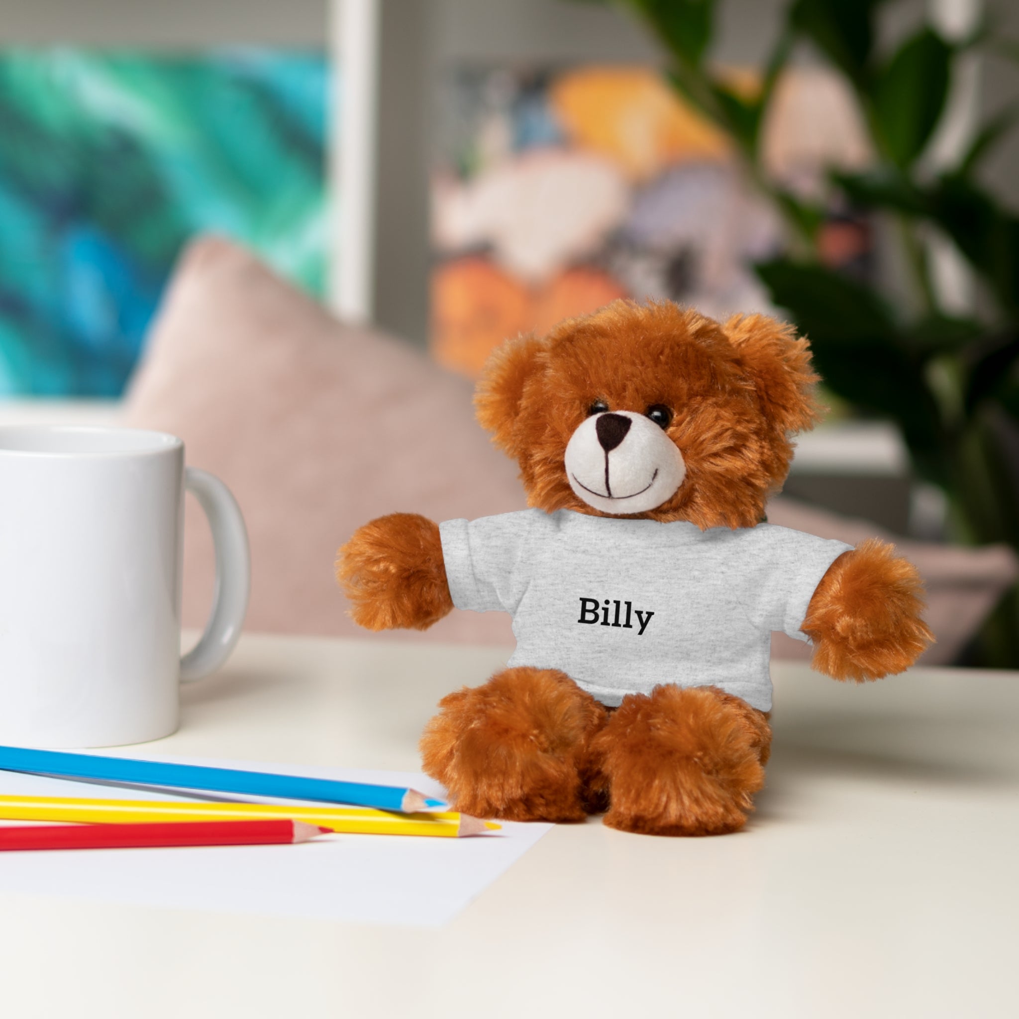 Personalized Stuffed Animal with Tee — Custom Name Plush