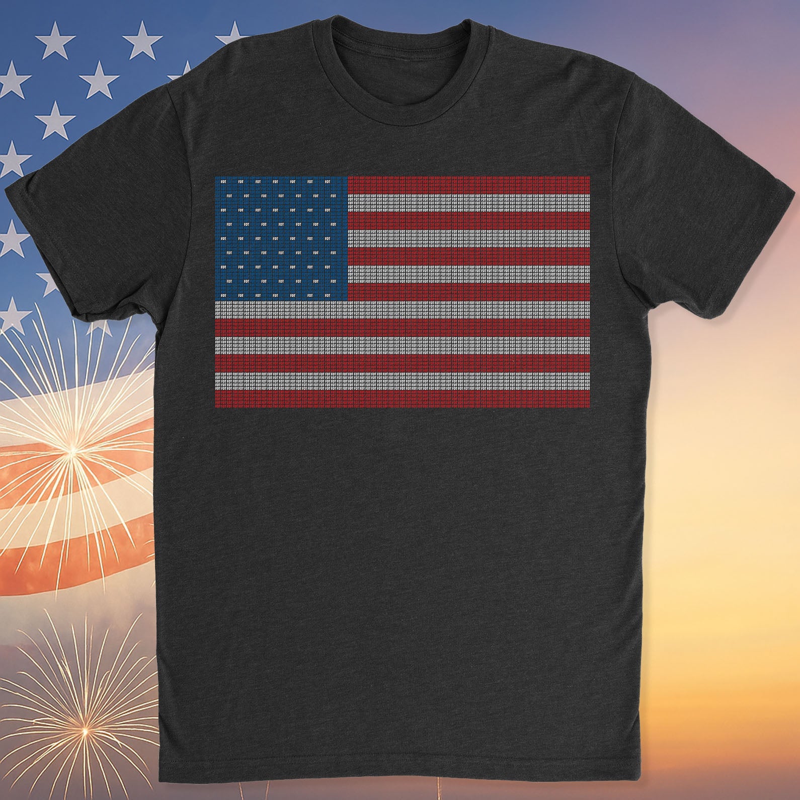 Dezentes FDT-USA-Flagge-Shirt | USA-Flagge-Shirt zum 4. Juli | Anti-Trump Politisches Shirt | Independence Day Shirt 682549