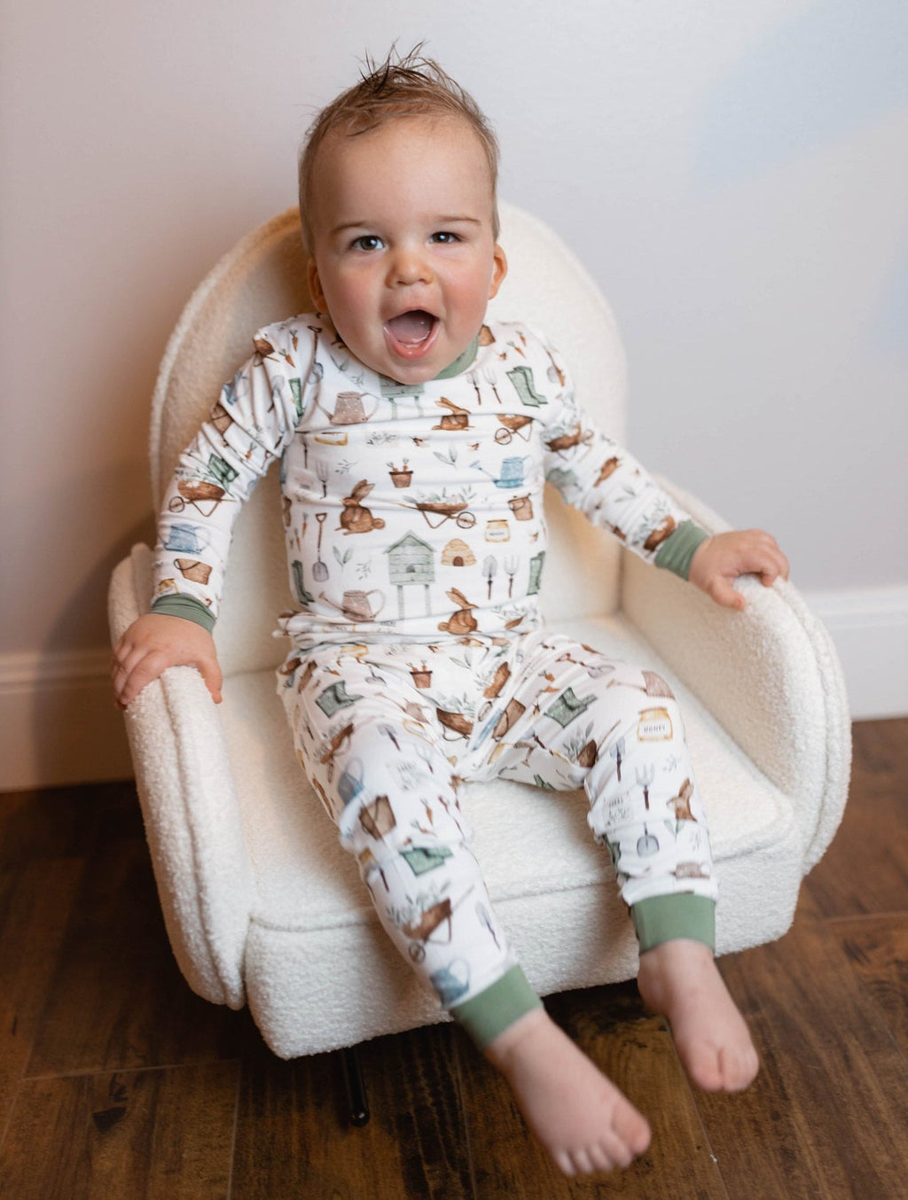 Cottontail Garden 2-teiliger Bambus-Pyjama