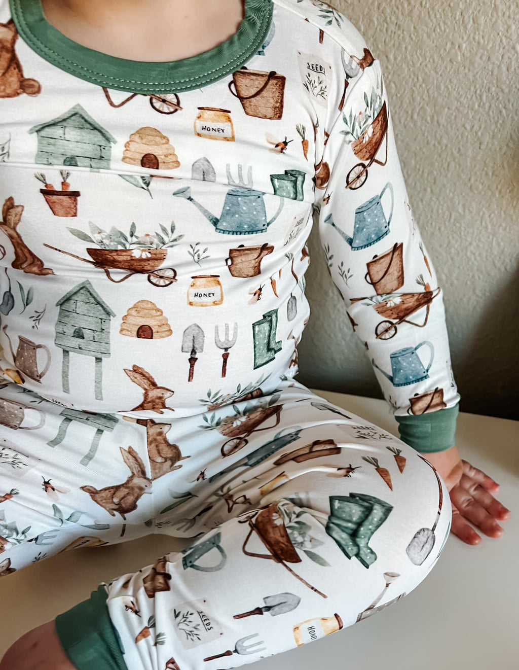 Cottontail Garden 2-teiliger Bambus-Pyjama