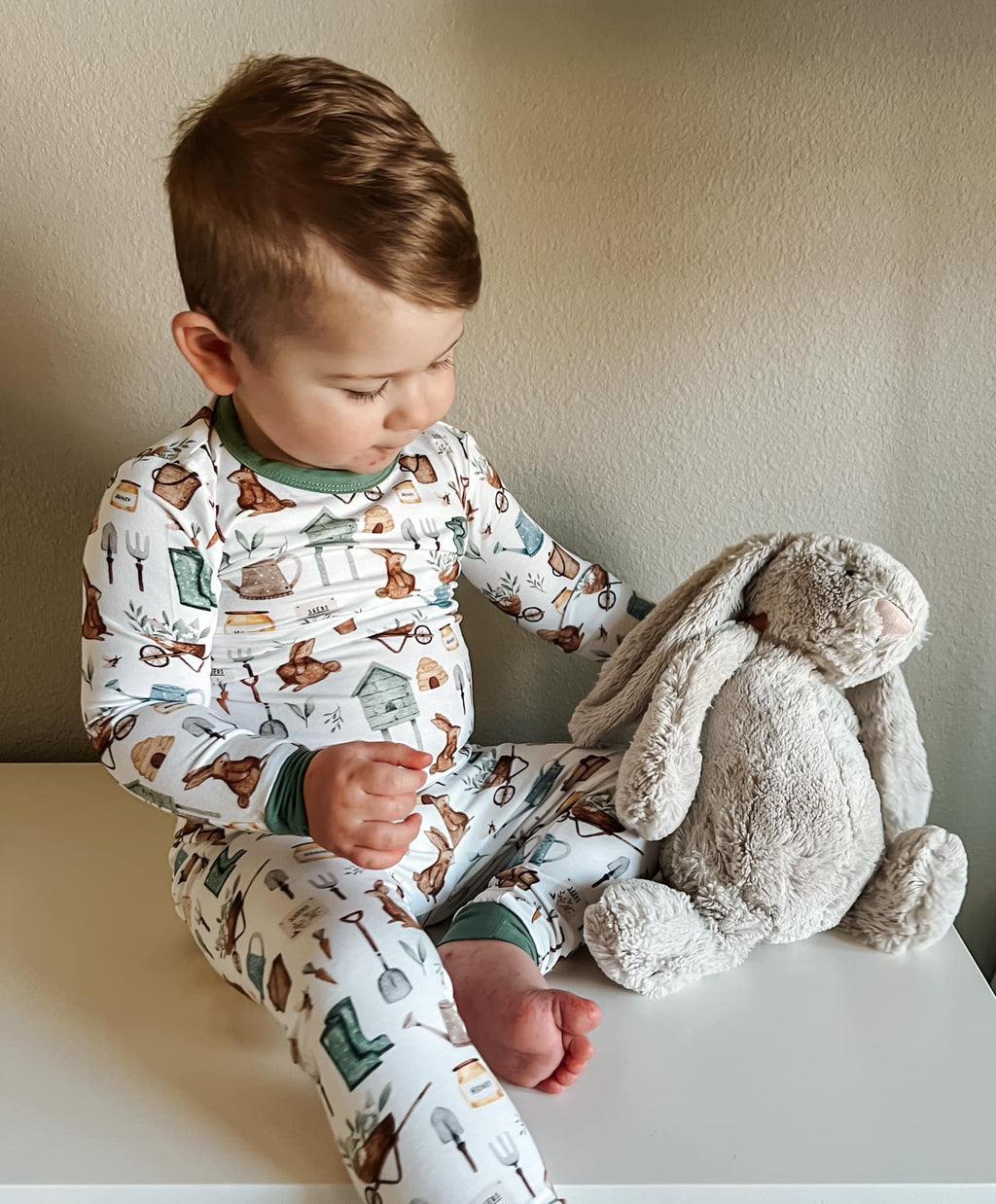 Cottontail Garden 2-teiliger Bambus-Pyjama