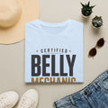 Certified Belly Mechanic Shirt – Funny Dad Mechanic Tee, Blue Collar Humor T-Shirt