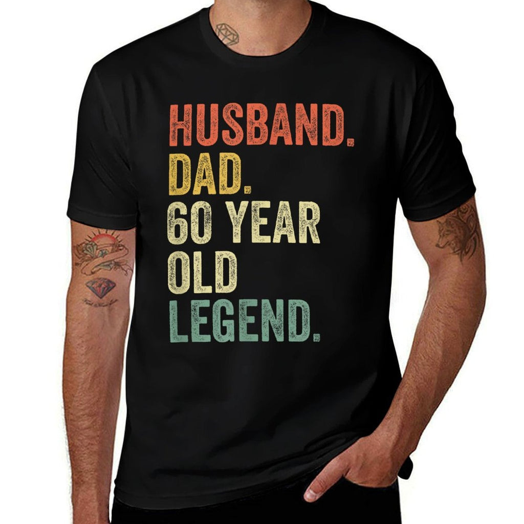 Funny 60th Birthdays For Men Gifts Vintage Dad 1960  Moisture-wicking T-Shirt