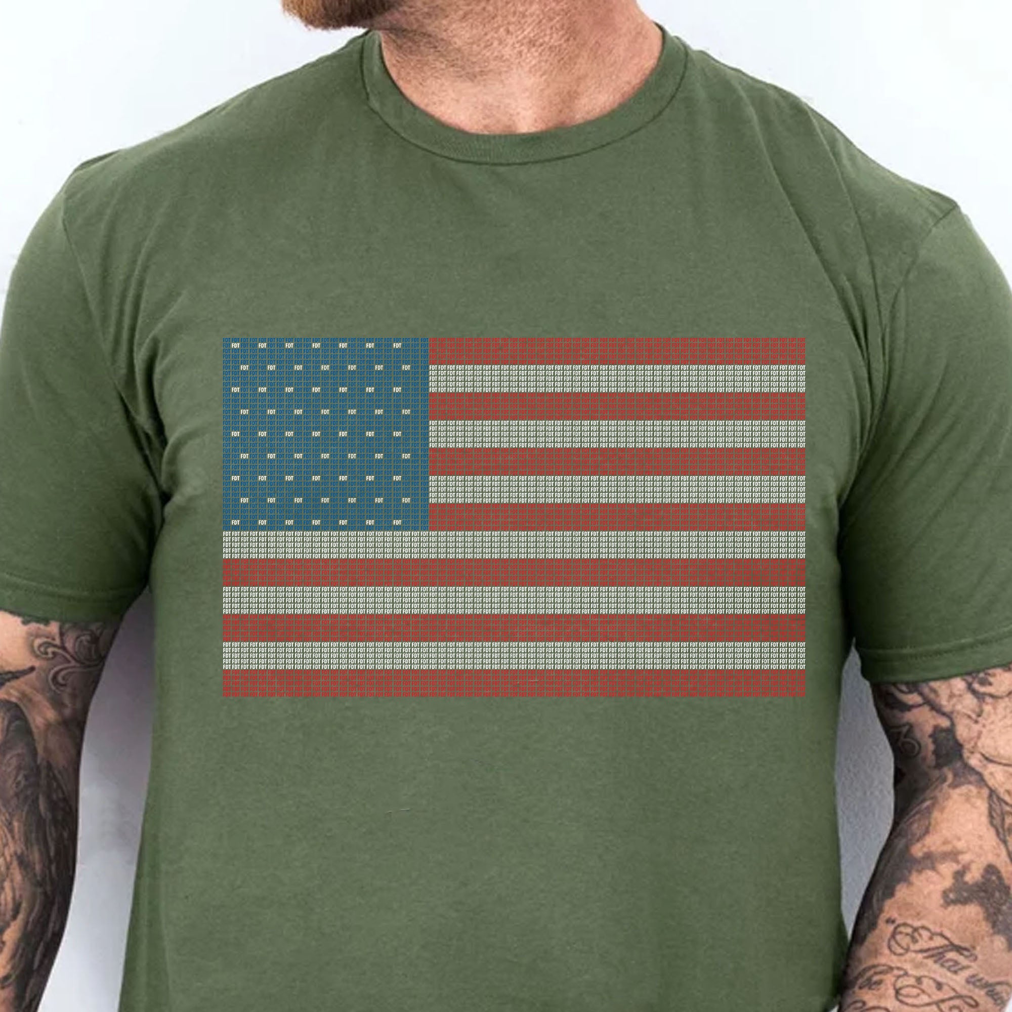 Dezentes FDT-USA-Flagge-Shirt | USA-Flagge-Shirt zum 4. Juli | Anti-Trump Politisches Shirt | Independence Day Shirt 682549
