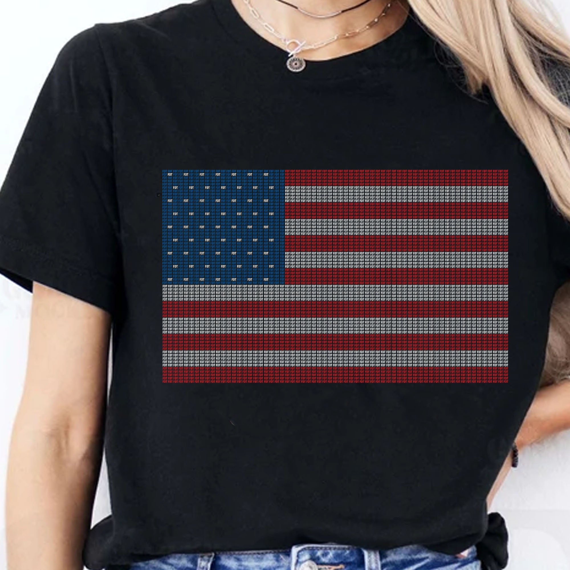 Dezentes FDT-USA-Flagge-Shirt | USA-Flagge-Shirt zum 4. Juli | Anti-Trump Politisches Shirt | Independence Day Shirt 682549
