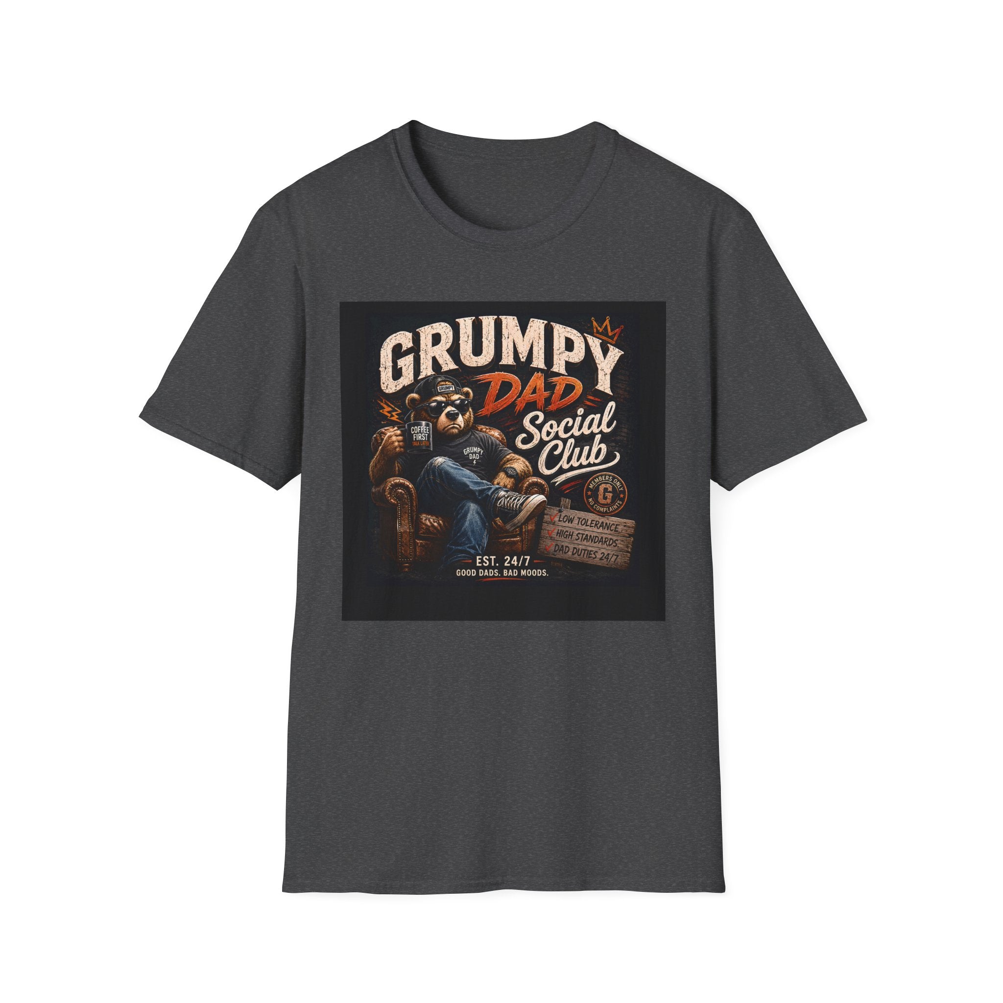 Grumpy Dad Social Club T-Shirt — Funny Fathers Day Tee