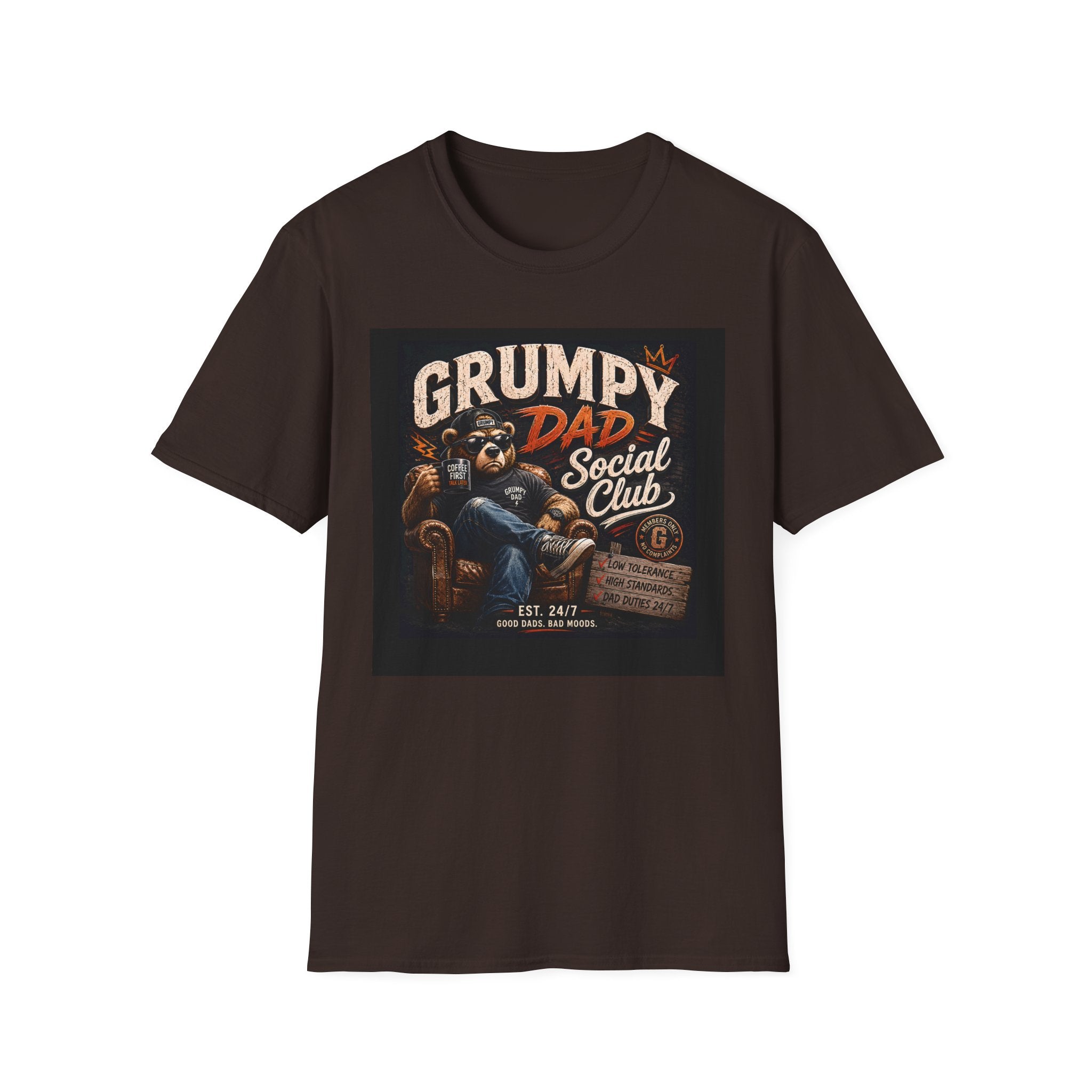 Grumpy Dad Social Club T-Shirt — Funny Fathers Day Tee