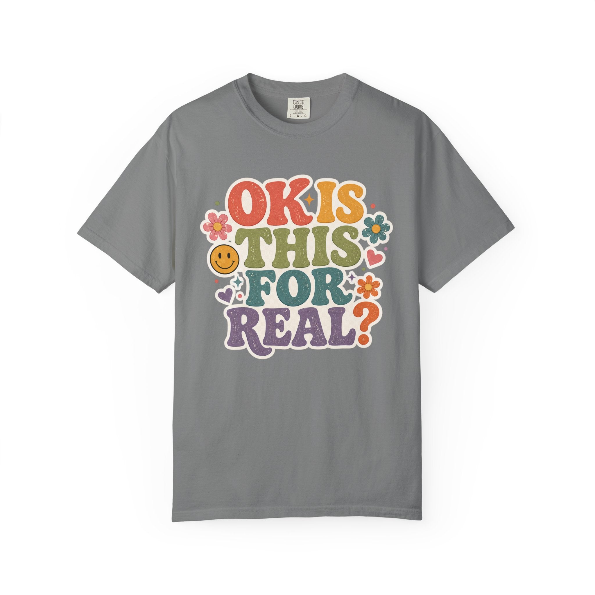 Teacher Rainbow Graphic T-Shirt — Cute School Apple & Pencil Design