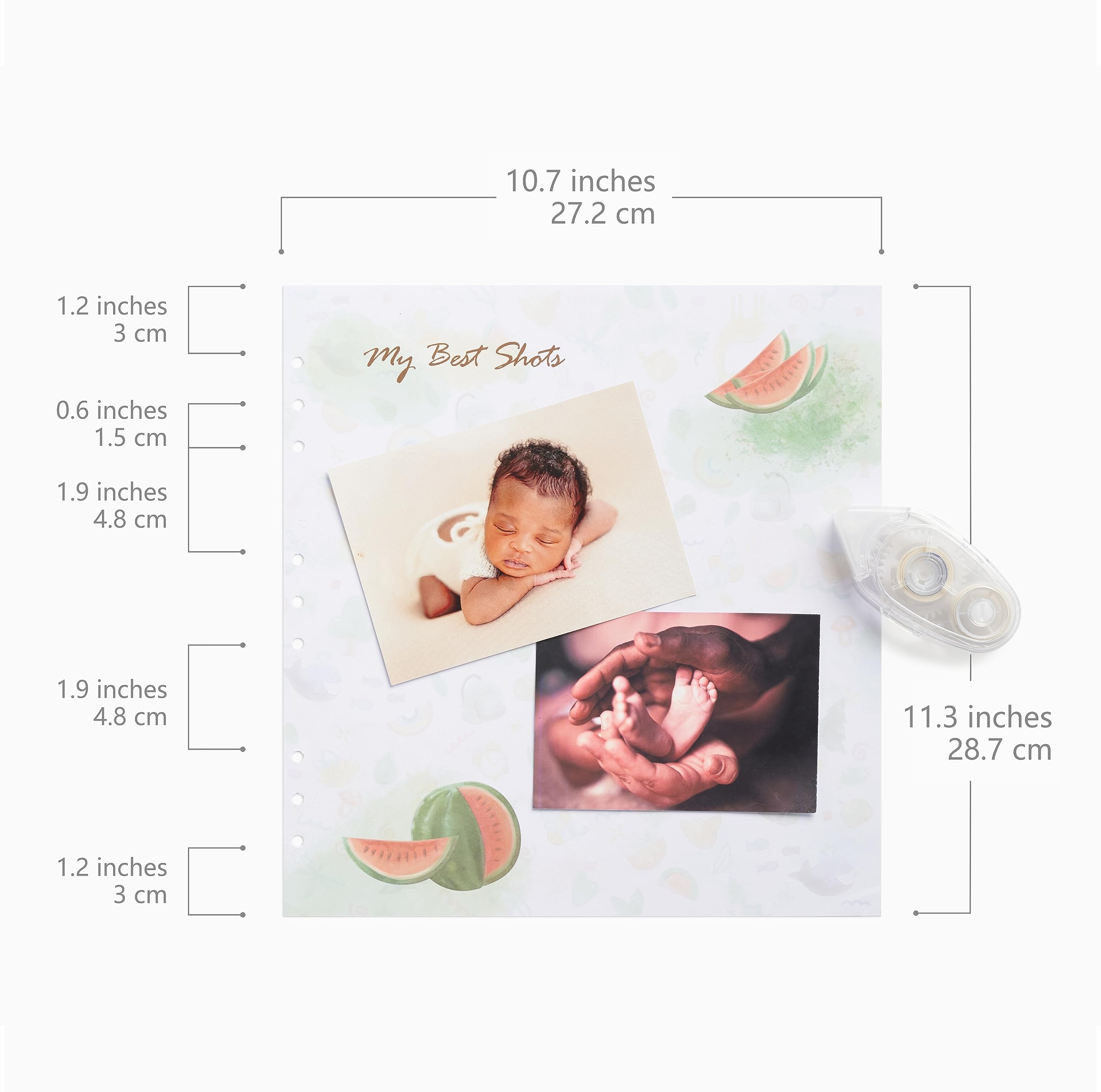 Keepsake Baby Memory Book — Leather-Bound Milestone Journal for Boys & Girls