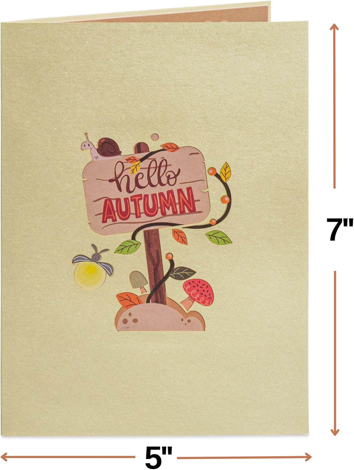 Herbstliche Wichtel-Pop-Up-Karte