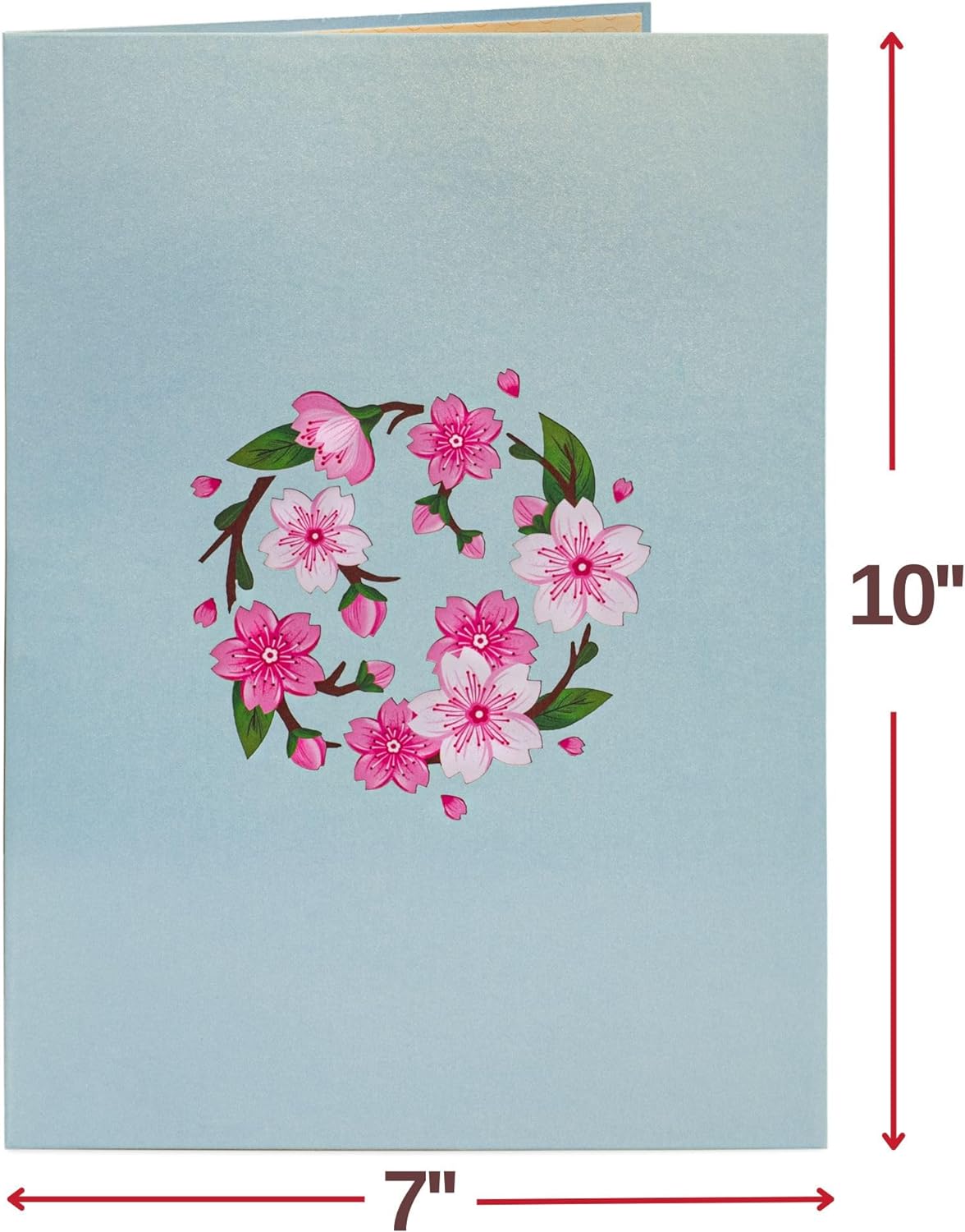 Überdimensionale Pop-up-Karte Kirschblüte mit Erinnerungsstück