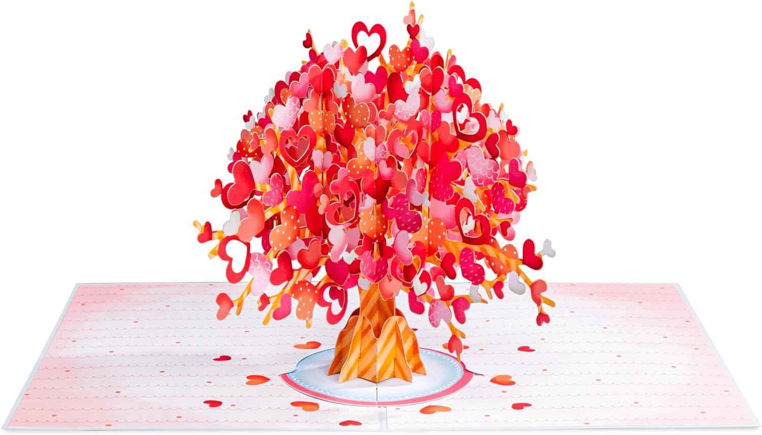 Herzbaum überdimensionale Pop-up-Karte mit Erinnerungsstück