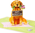 Happy Mother's Day Hund 3D Pop-Up Karte – 12,7 x 17,8 cm