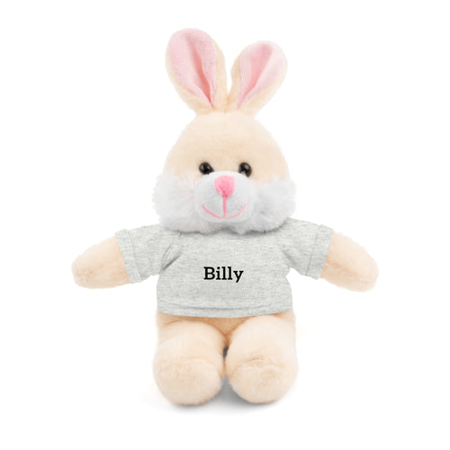 Personalized Stuffed Animal with Tee — Custom Name Plush