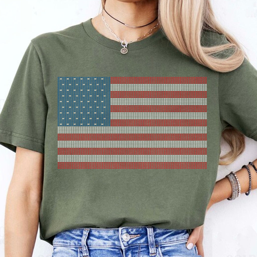 Dezentes FDT-USA-Flagge-Shirt | USA-Flagge-Shirt zum 4. Juli | Anti-Trump Politisches Shirt | Independence Day Shirt 682549