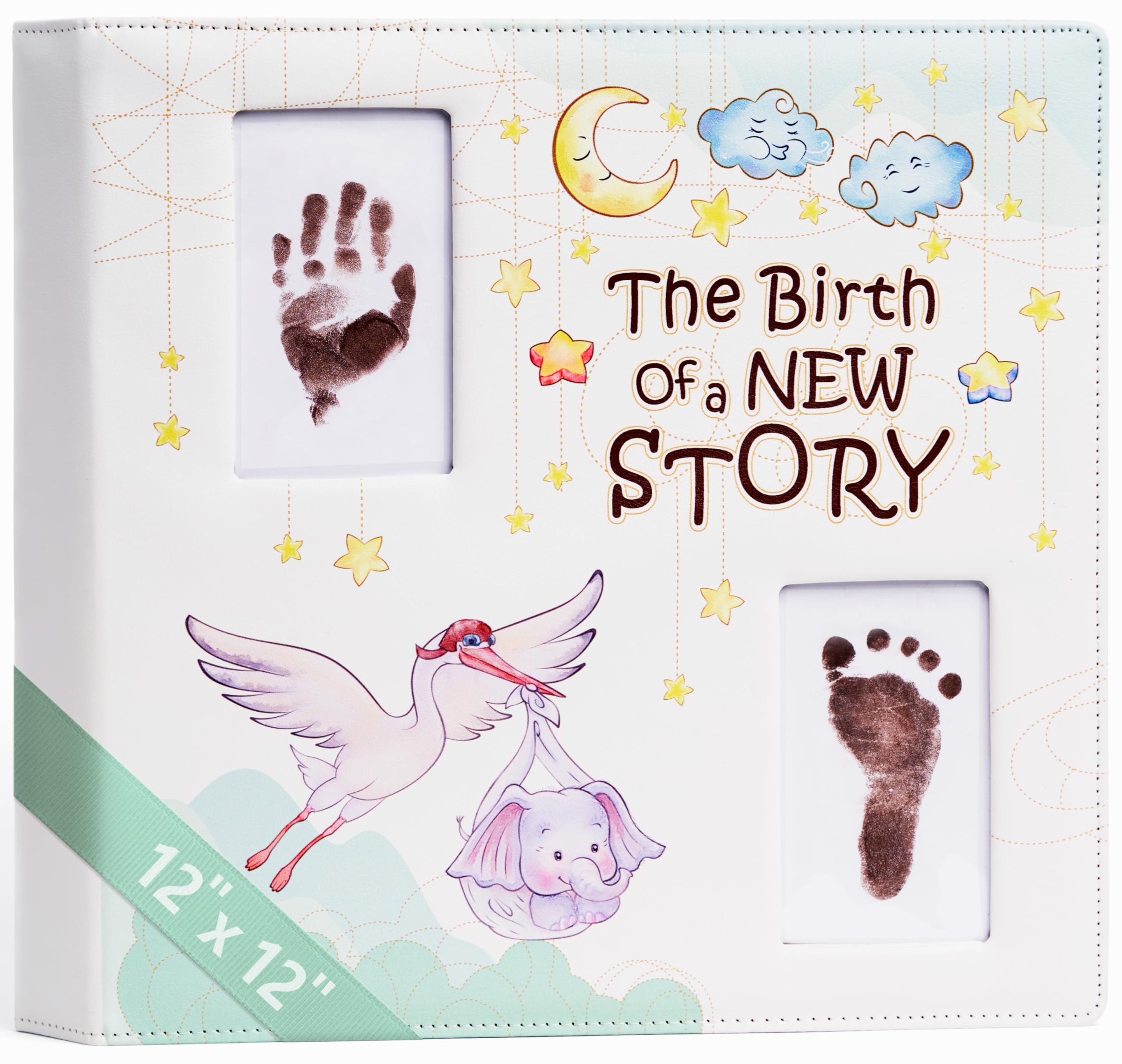 Keepsake Baby Memory Book — Leather-Bound Milestone Journal for Boys & Girls