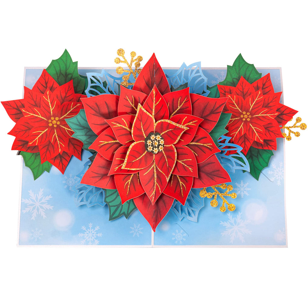 Weihnachtsstern Pop-Up Weihnachtskarte