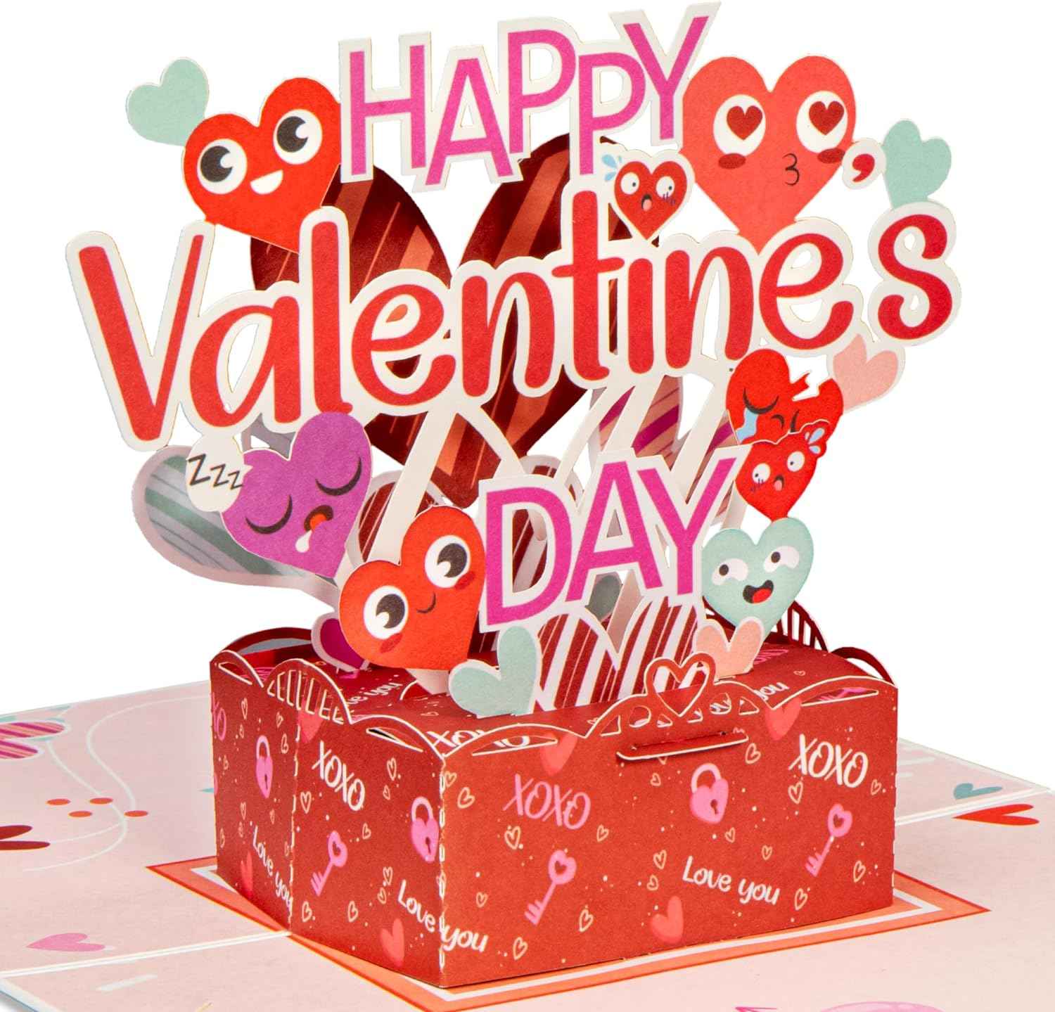 Happy Valentines Day Pop Up Card - Frndly 5" x 7"