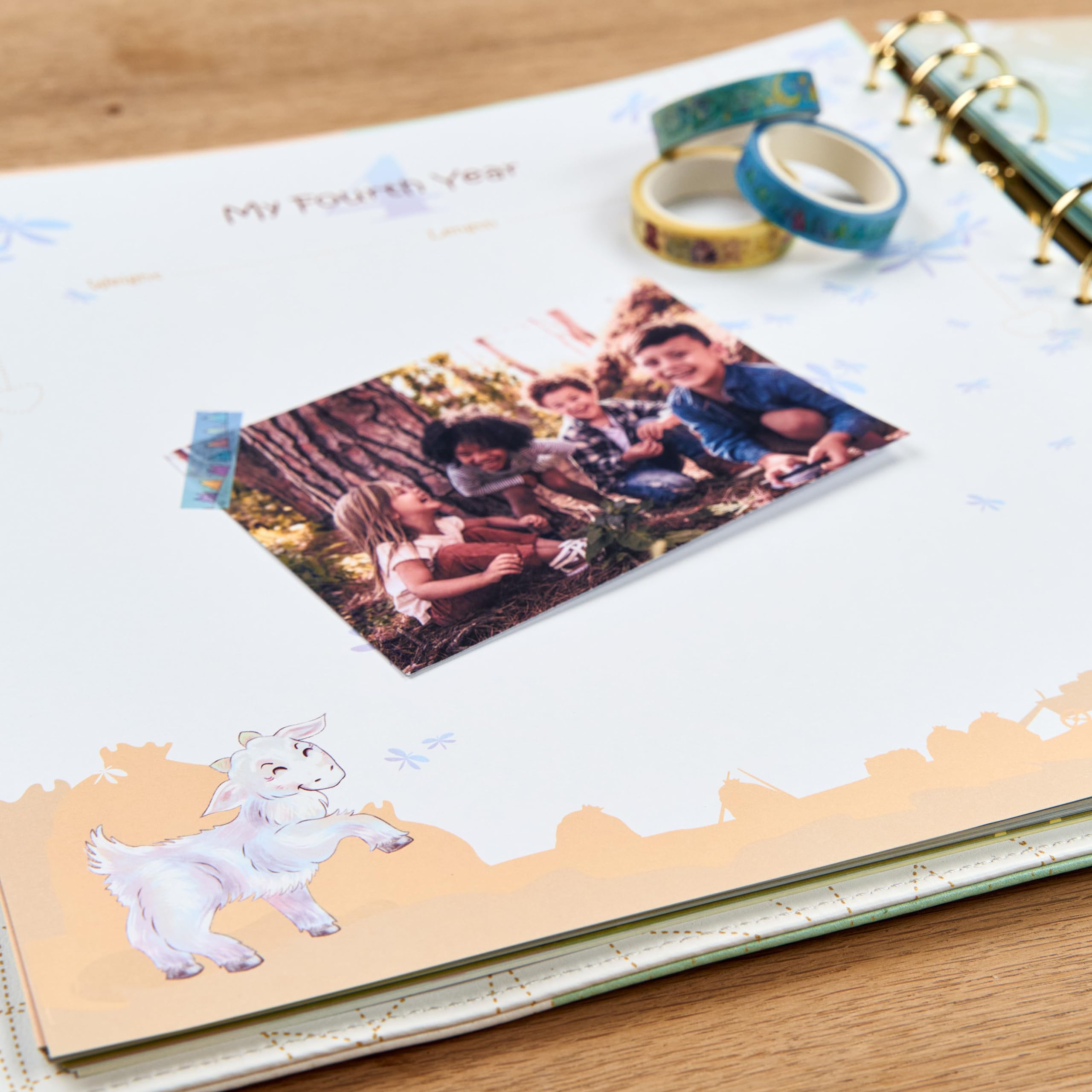 Keepsake Baby Memory Book — Leather-Bound Milestone Journal for Boys & Girls