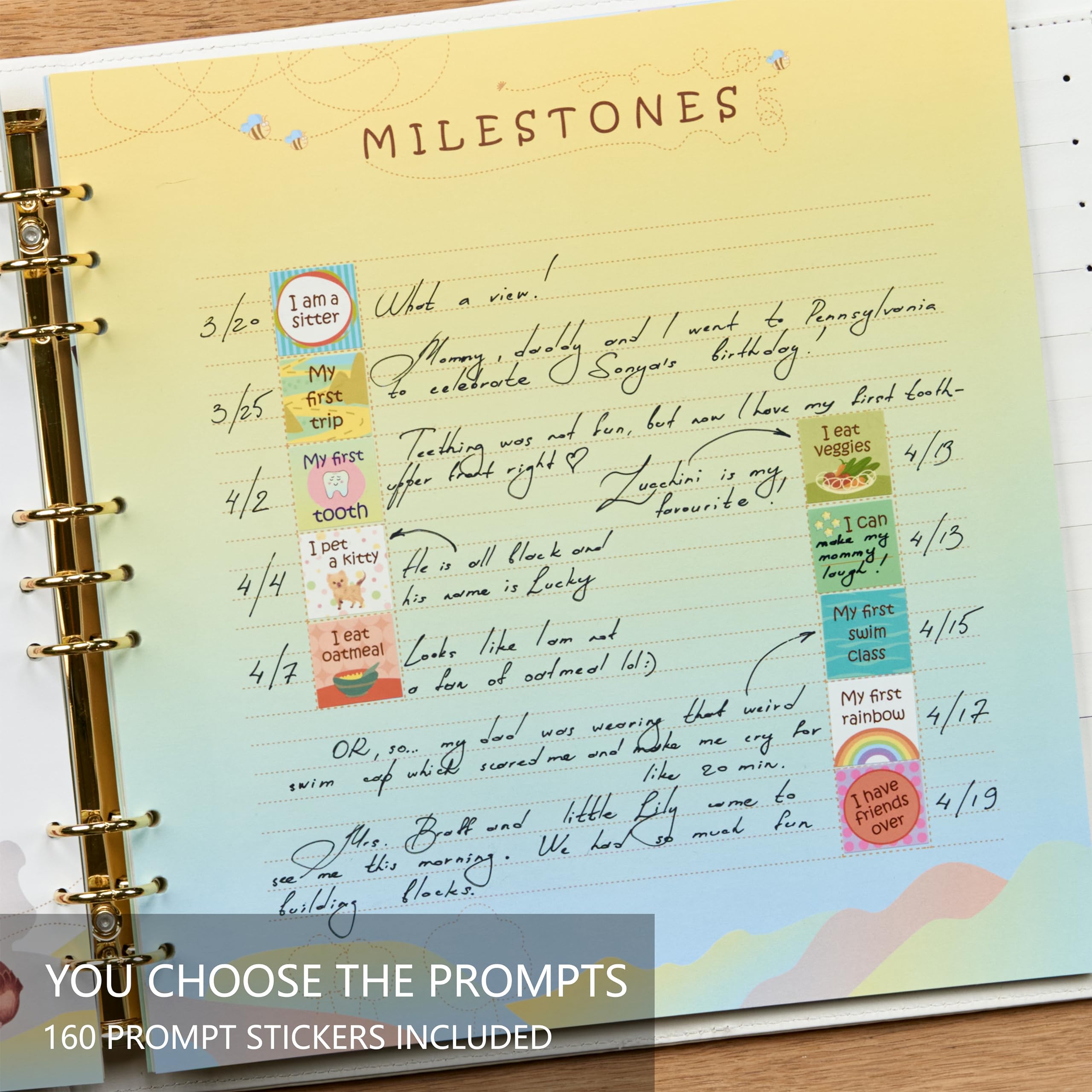 Keepsake Baby Memory Book — Leather-Bound Milestone Journal for Boys & Girls