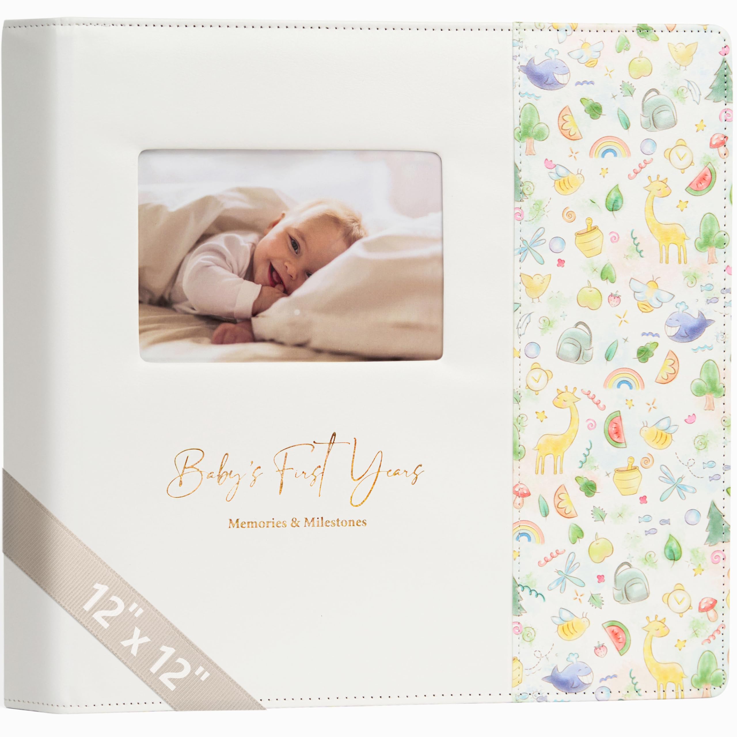 Keepsake Baby Memory Book — Leather-Bound Milestone Journal for Boys & Girls