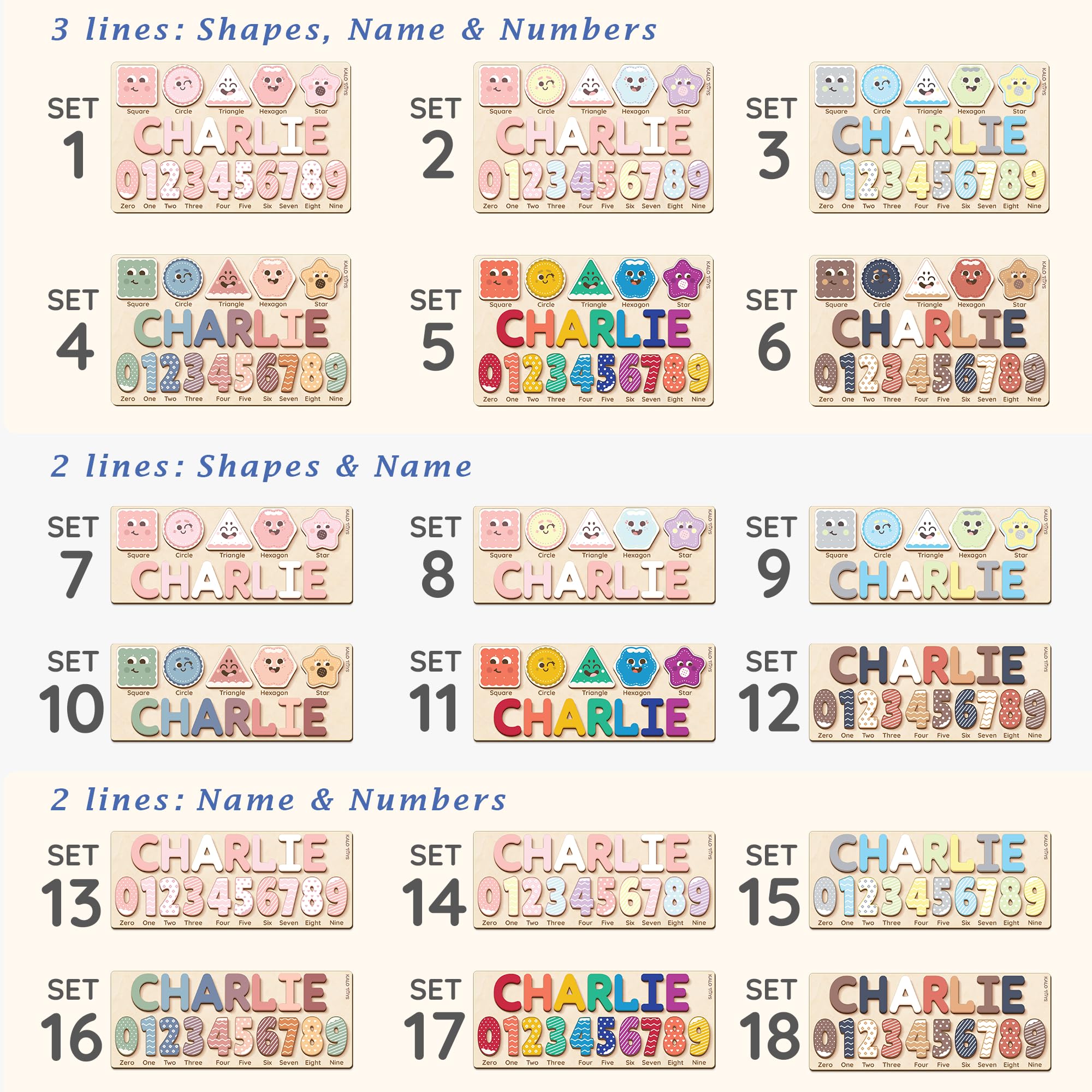 Custom Name Puzzle for Toddlers - Personalized Baby Gift with Animal Art Backdrop | 48 Animal Themes | 1st Birthday Gift for Boy & Girl | Personalized Baby Gifts