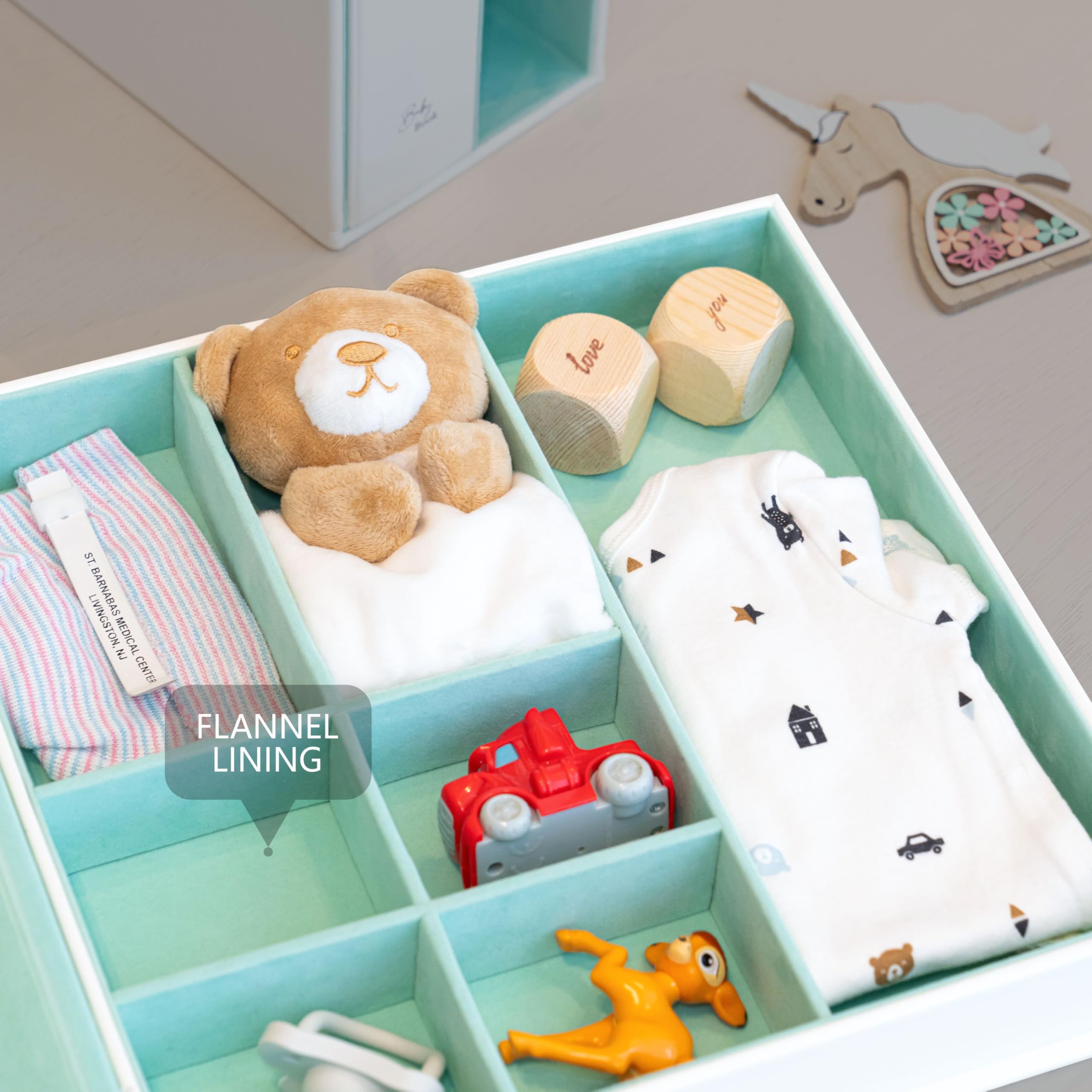 Keepsake Baby Memory Book — Leather-Bound Milestone Journal for Boys & Girls