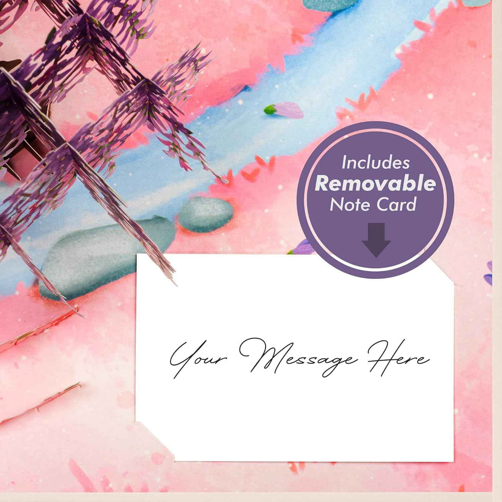 Wisteria 3D Pop-Up-Karte – umweltfreundlich, aus recycelten Materialien