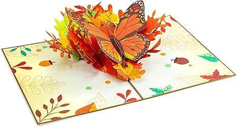Herbst-Schmetterlings-Pop-Up-Karte