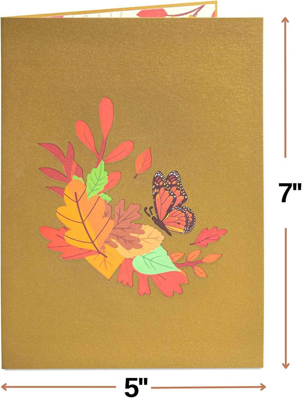 Herbst-Schmetterlings-Pop-Up-Karte