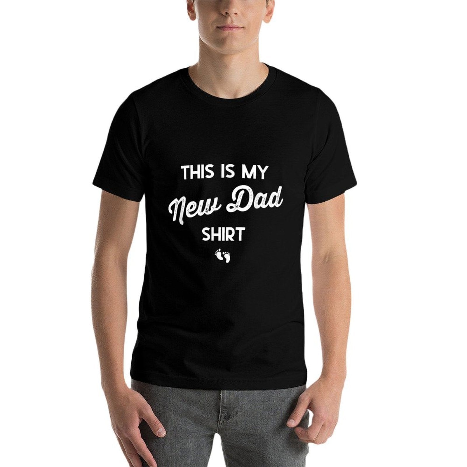 First Time Father Gifts Expecting This Is My New Dad  Fade-proof Color T-Shirt