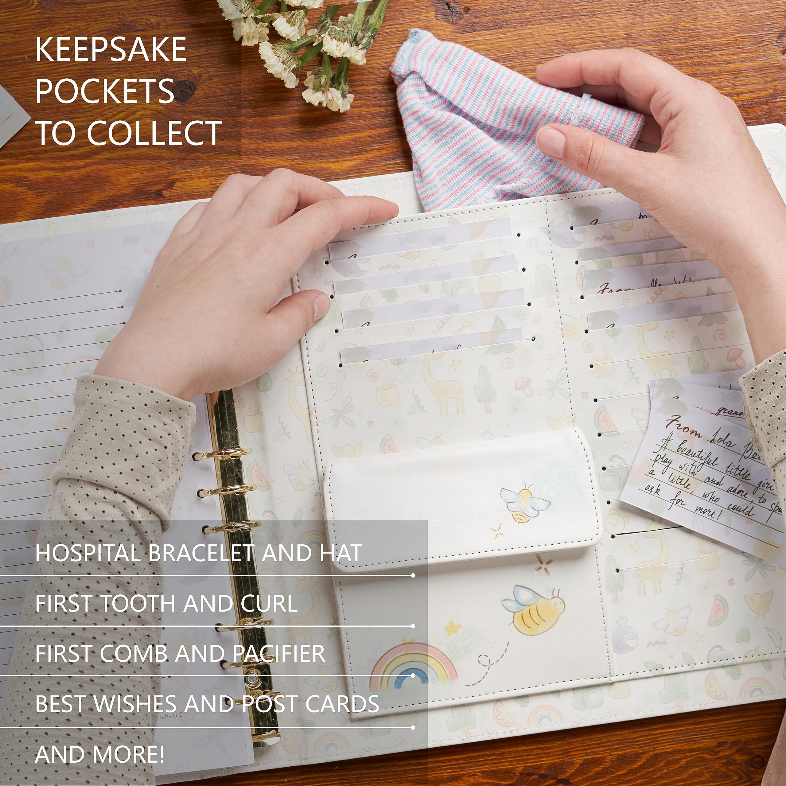 Keepsake Baby Memory Book — Leather-Bound Milestone Journal for Boys & Girls
