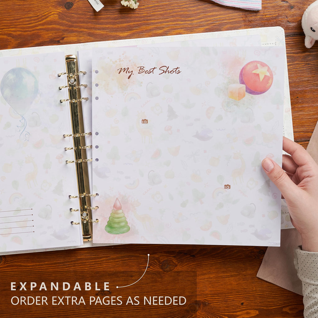 Keepsake Baby Memory Book — Leather-Bound Milestone Journal for Boys & Girls